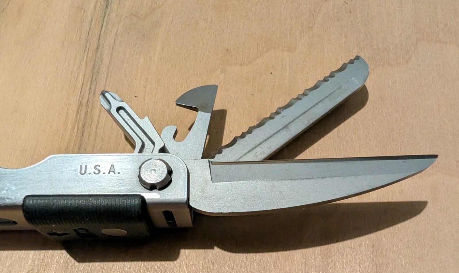 Gerber MP600 Bluntnose Custom Modded With Scissors & Chisel Added See Pictures
