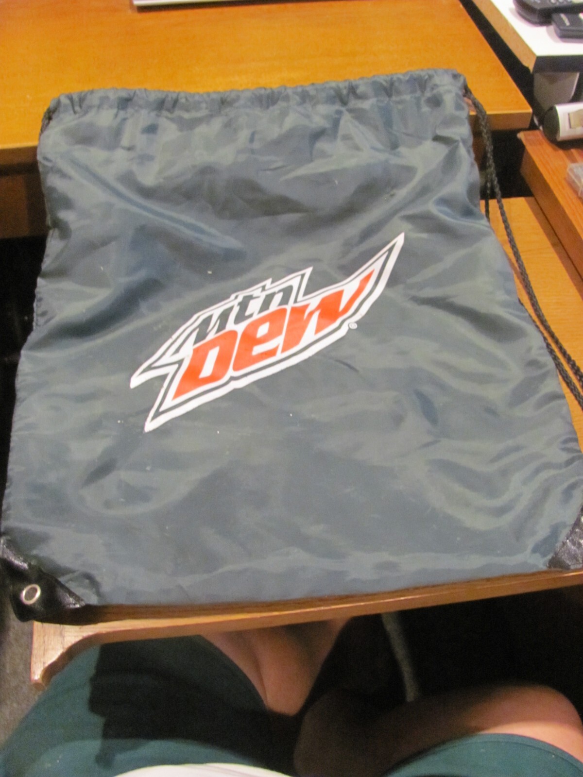 Mountain MTN Dew Black Drawstring Bag Backpack