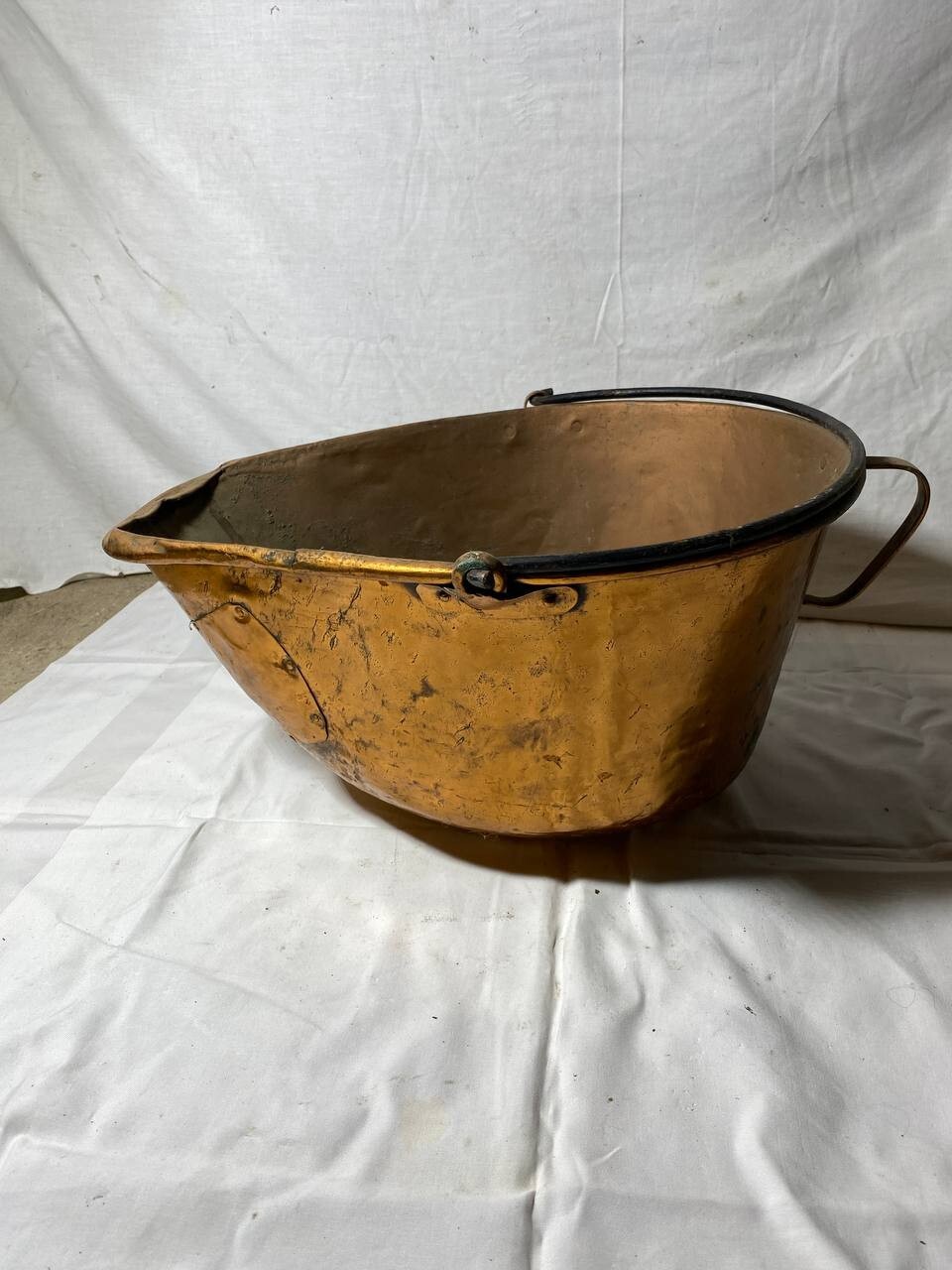Antique Copper Container Bucket