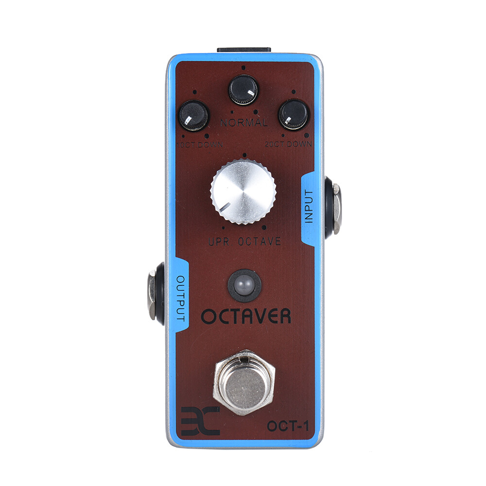 EX OCT-1 OCTAVE  GUITAR EFFECT PEDAL  DISPLAY TRUE BYPASS E7N1