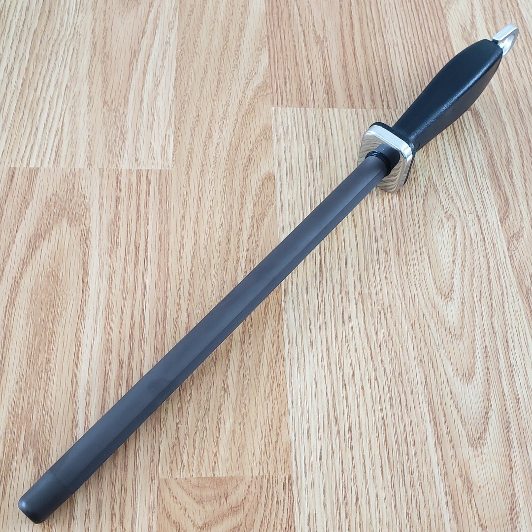 Fallkniven Sharpener 10.75" Ceramic Rod Construction Black Polyamide Handle