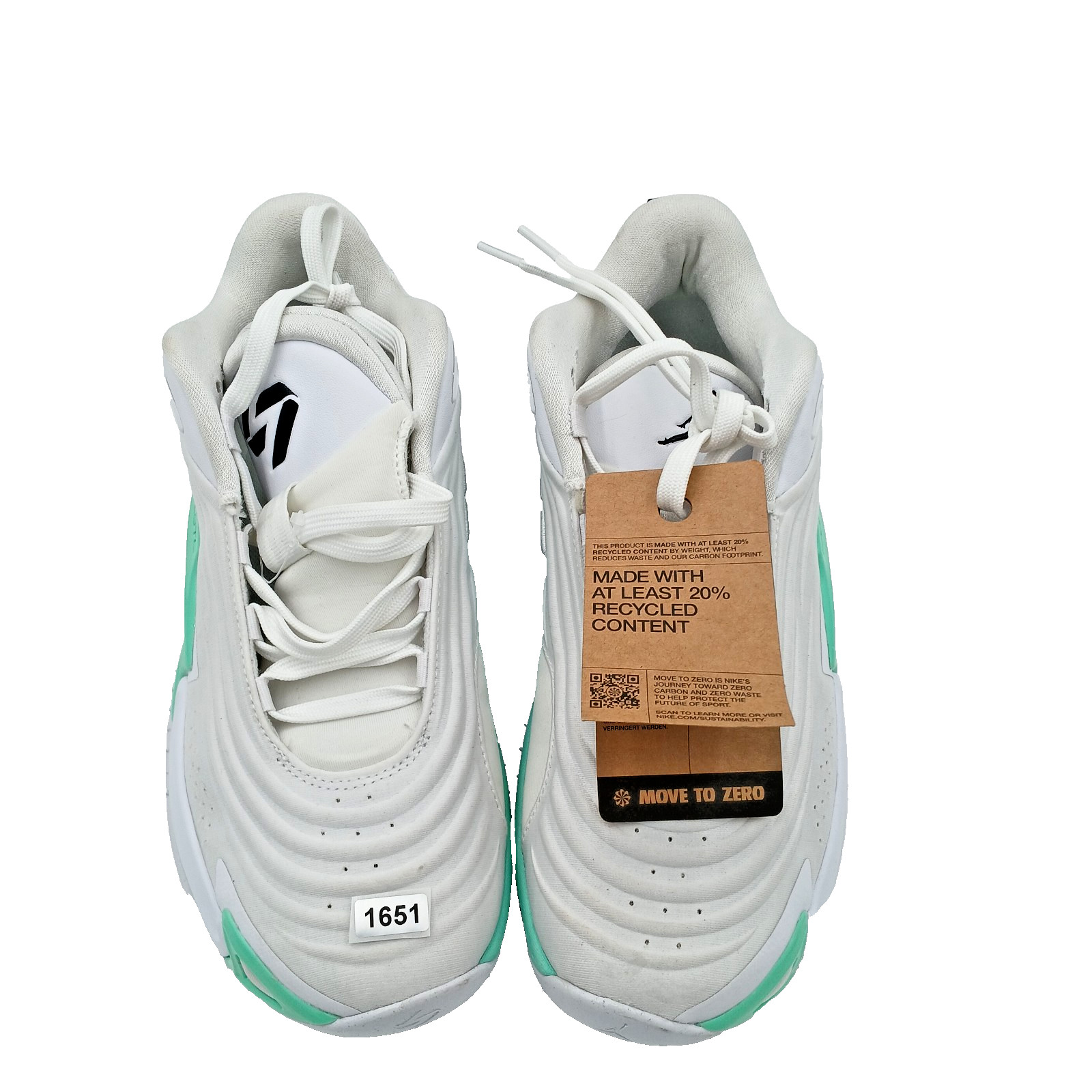New Mens Nike Jordan Luka 3 Photo Finish (White- Black Volt- Glow Green) Size 8