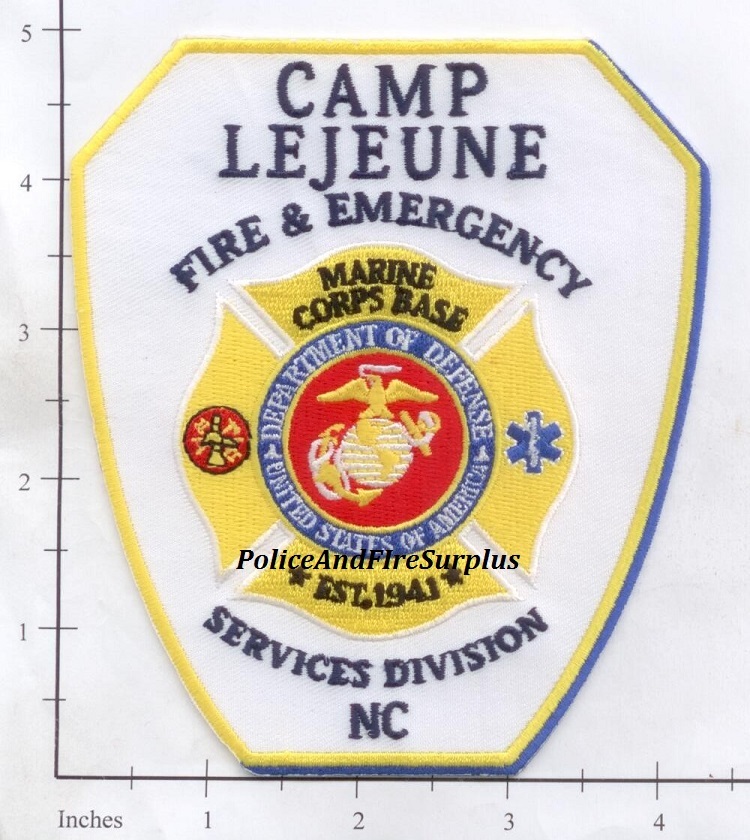 North Carolina - Camp LeJeune Fire & Emergency Services NC Fire Dept Patch USMC