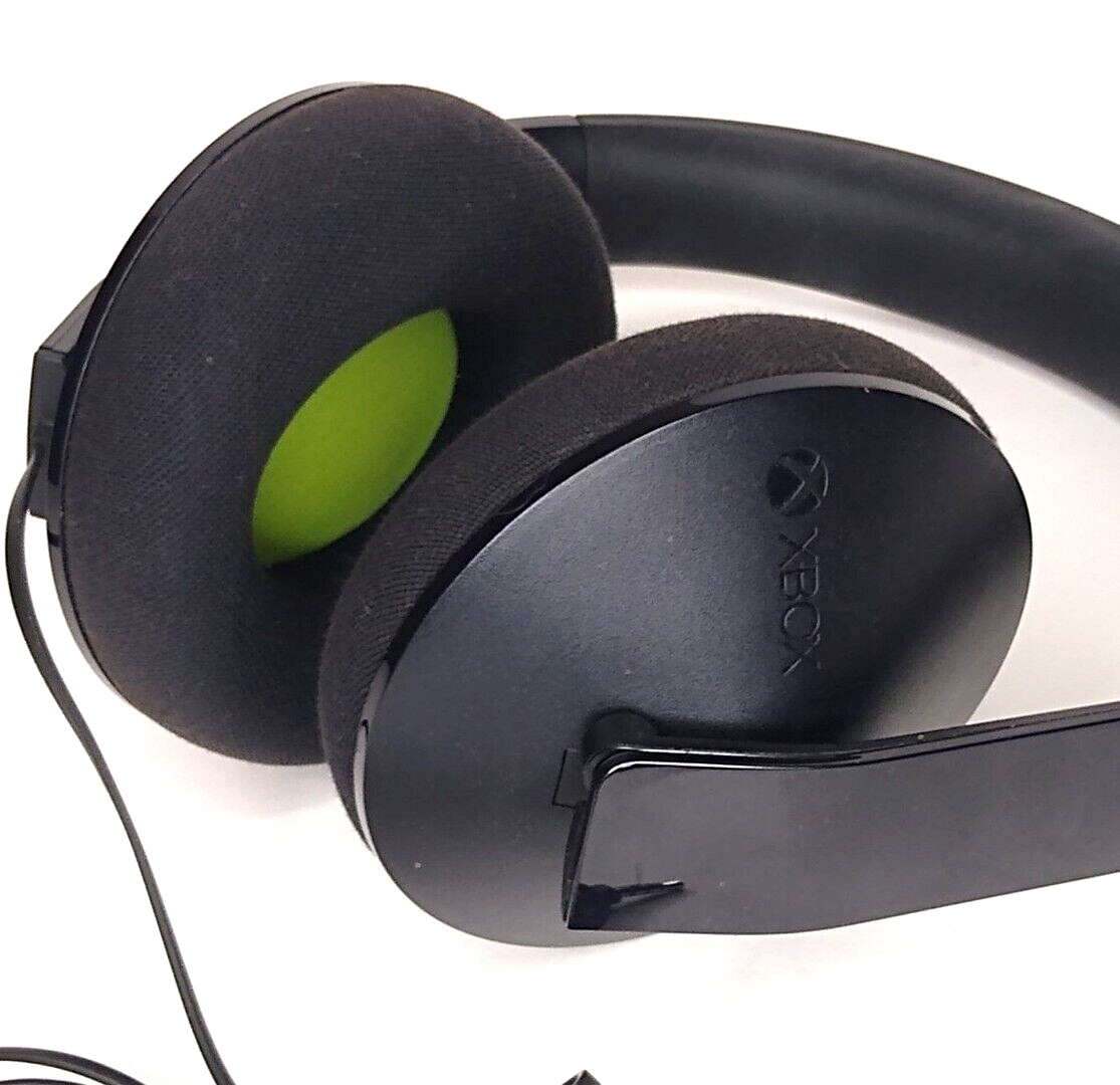 Genuine Authentic Microsoft Xbox One Wired Stereo Headset, Cushioned, 3.5mm