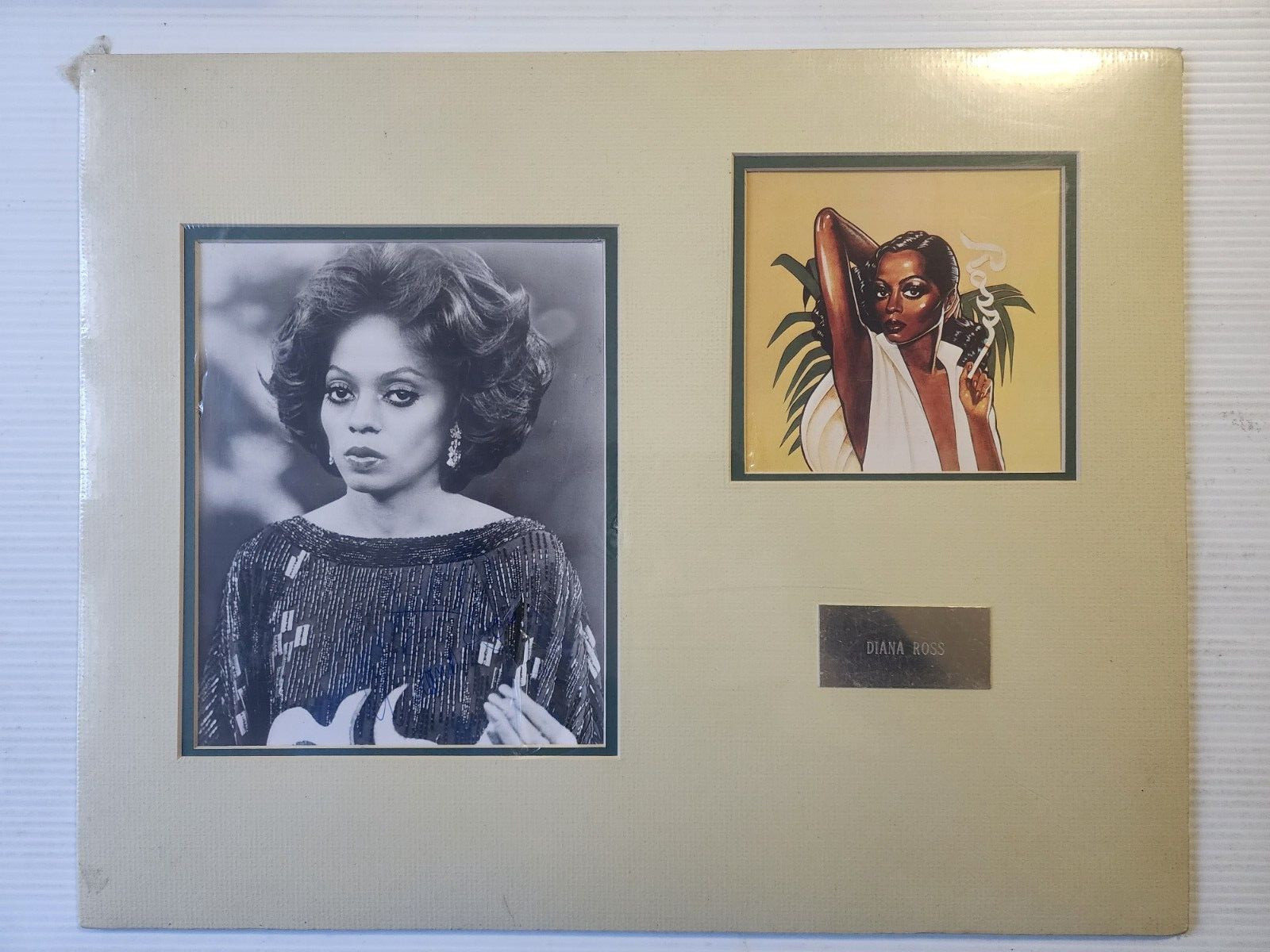 Diana Ross Signed Photo Matted