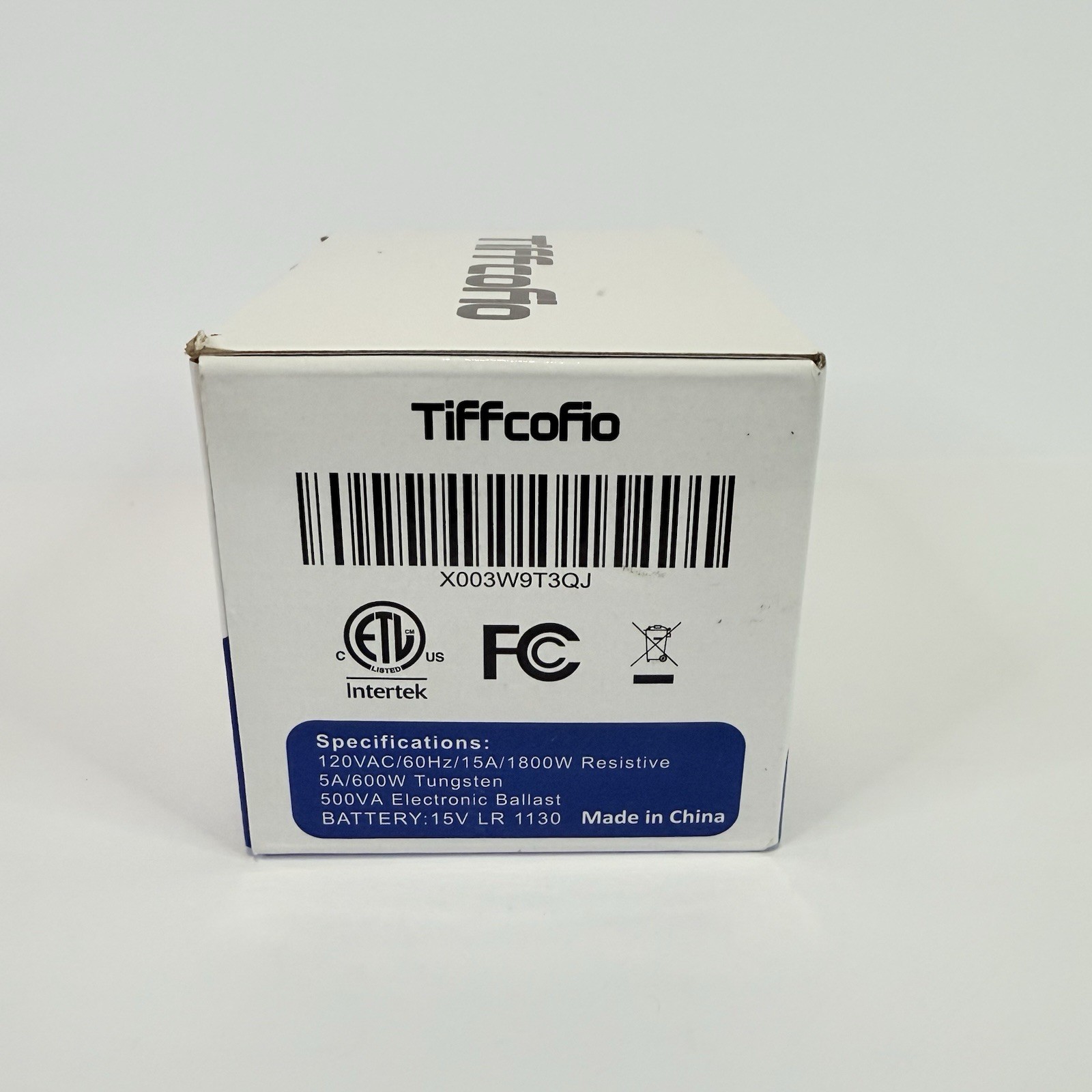 Tiffcofio MH-269A Indoor Digital Programmable Timer Plug 120V 15A LCD Display