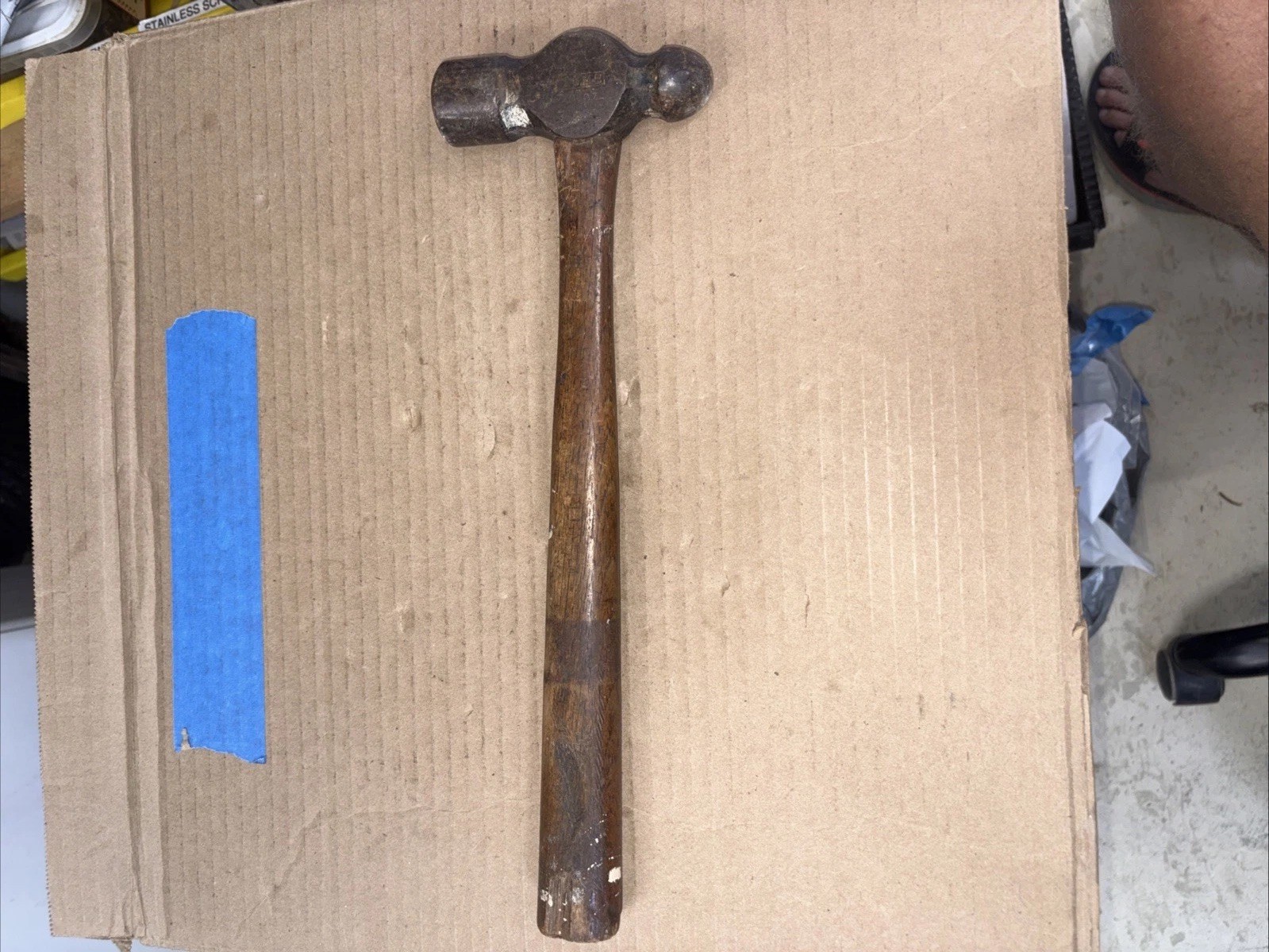 Vintage BALL PEEN HAMMER PLUMB 20 OZ 13.5” Made In USA