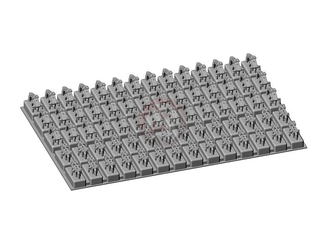MJ Miniatures 1/35 US Various Tool Clamps WWII (28 Small and 42 Large) MJEZ35035