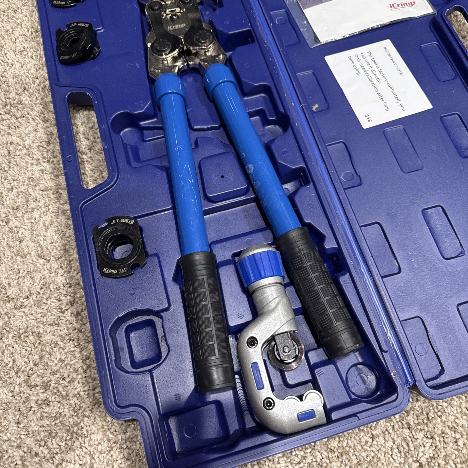 Propress Tool for Copper Pipe – Copper Pipe Crimping Tool with 1/2", 3/4", 1" Ja