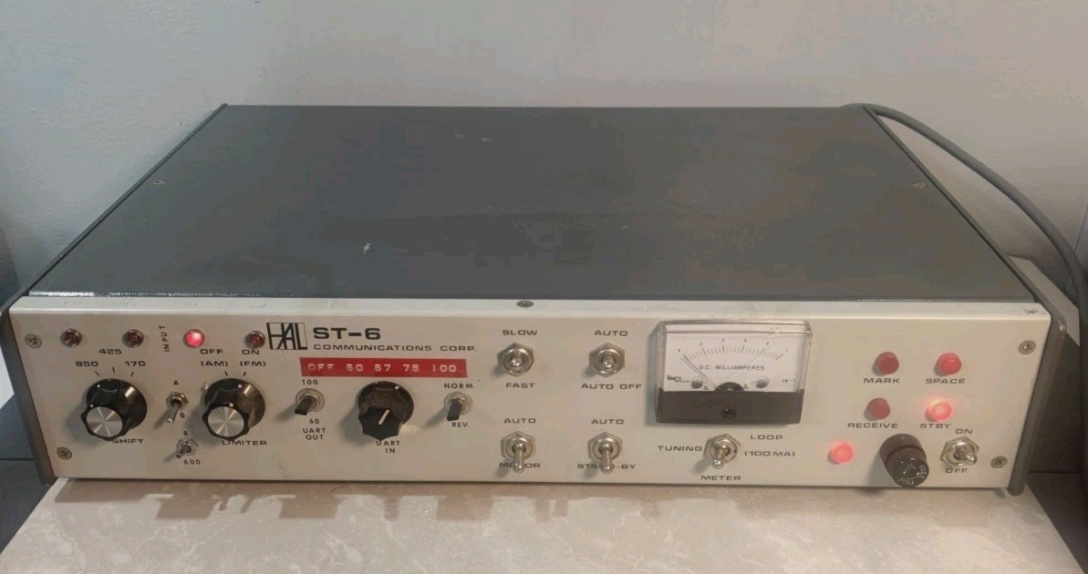 Vintage HAL Communications ST-6 RTTY Demodulator Terminal Unit Ham Radio - READ!