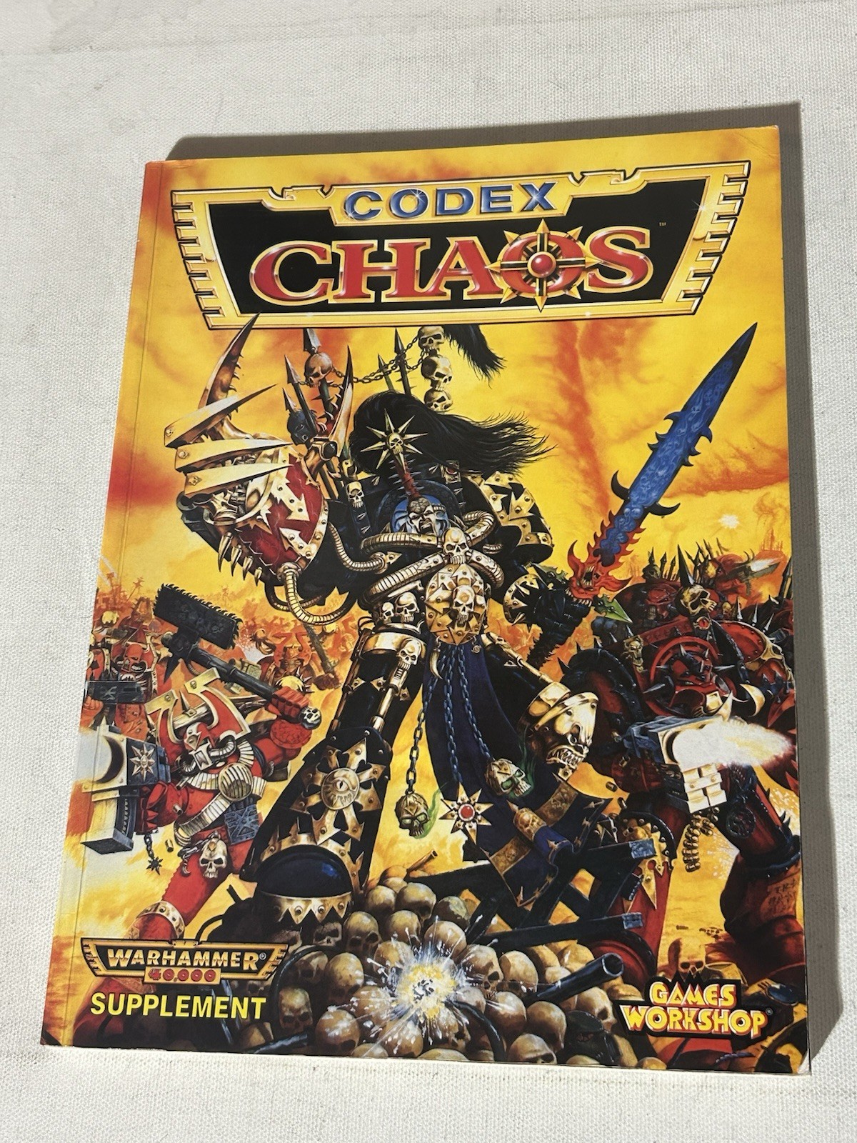 Warhammer 40k 1996 2nd Edition Chaos Codex Very Good Condition SC OOP