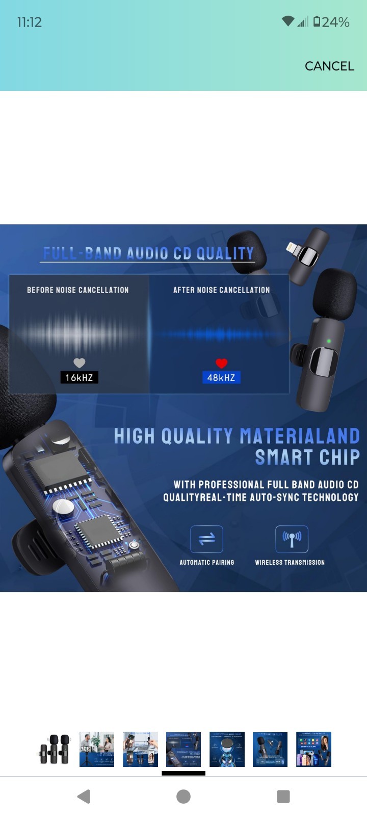 Wireless Lavalier Microphone For iPhone