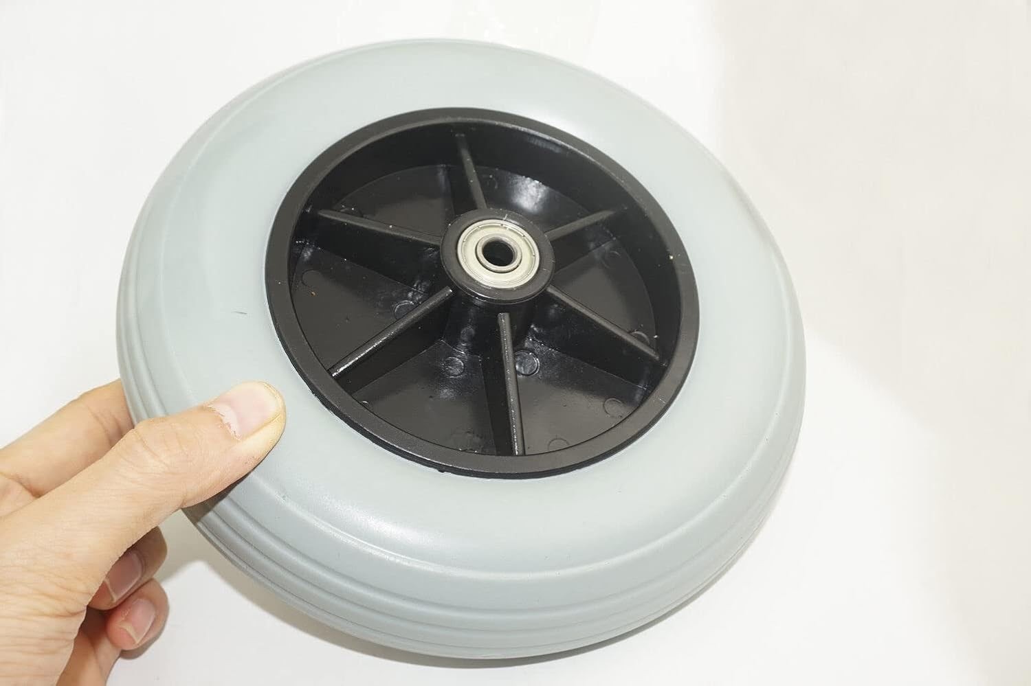 8" x 2" (200x50) Caster Solid Rubber Front Rear Caster Tires Wheels Assembly for
