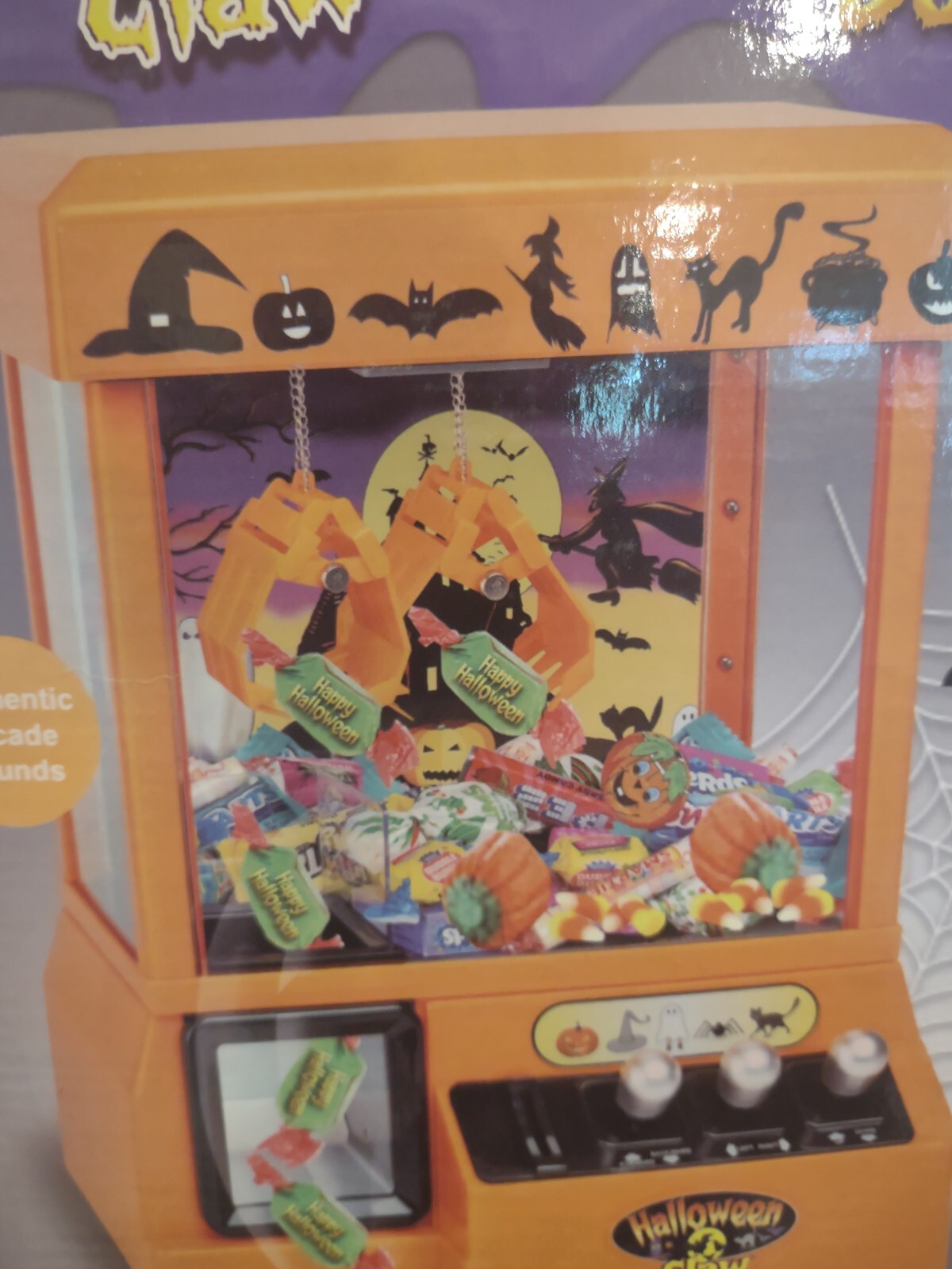 Halloween Claw Candy Carnival Style Prizes Mini Arcade Game Arcade Sound 🎃🧟👻