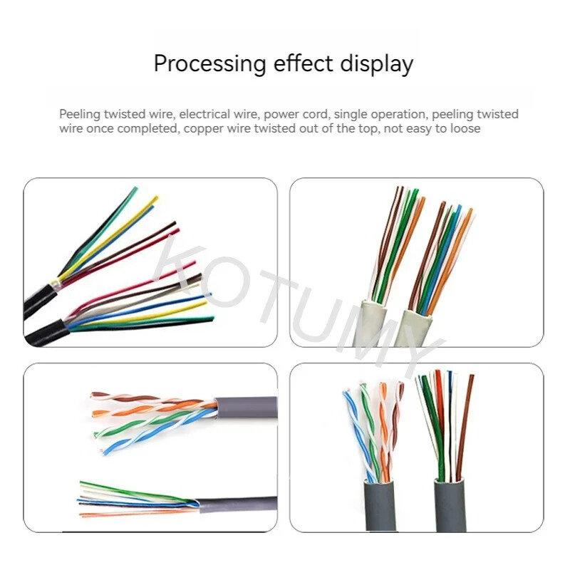 Automatic Network Cable Straightening Machine Electric Twisted Pair Wire Tools