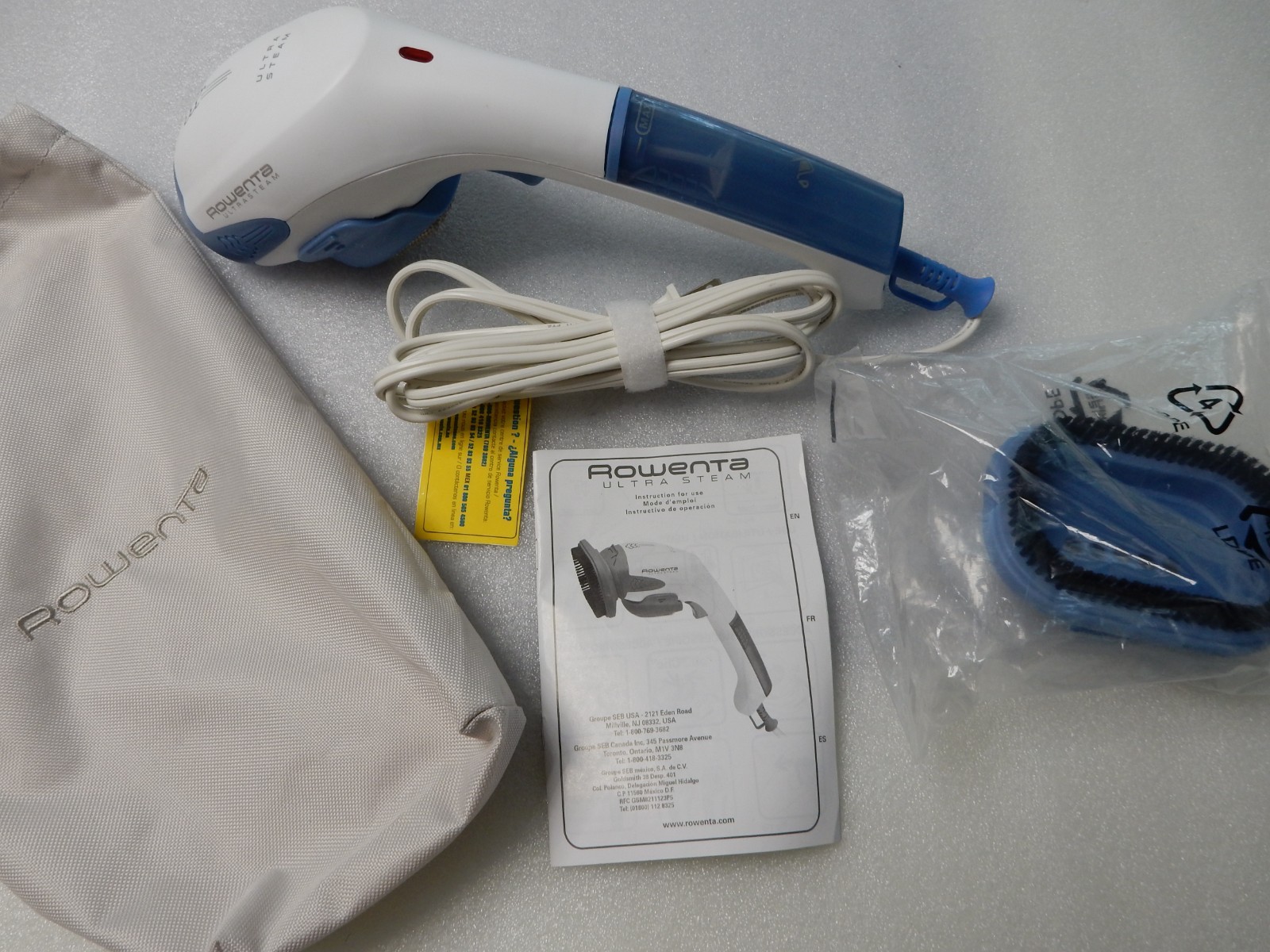 Rowenta Ultrasteam Handheld Fabric Steamer Adjustable Steam