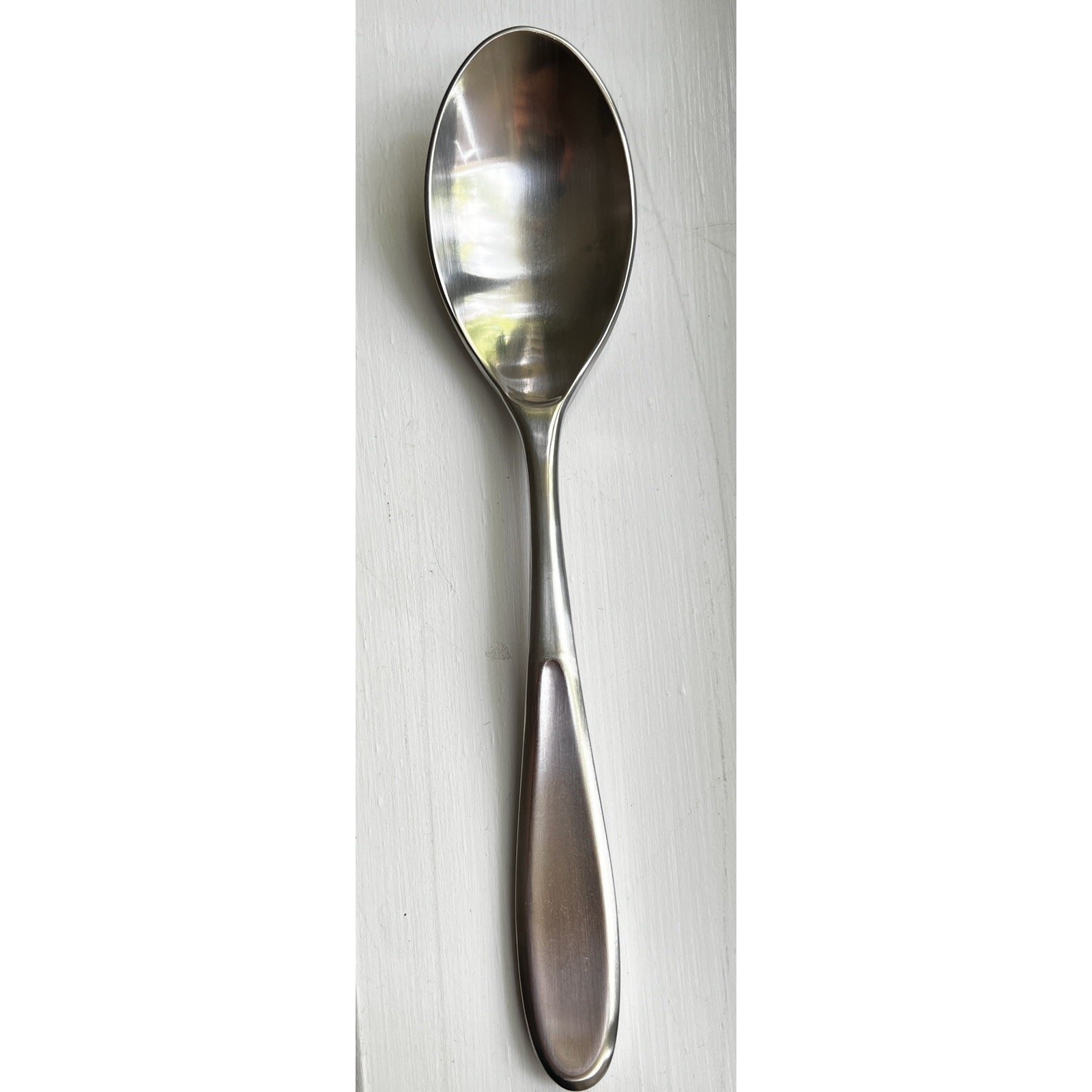 Pottery Barn TIVOLI Flatware Stainless 18/10 Satin Place/Oval Soup Spoon 7 7/8”