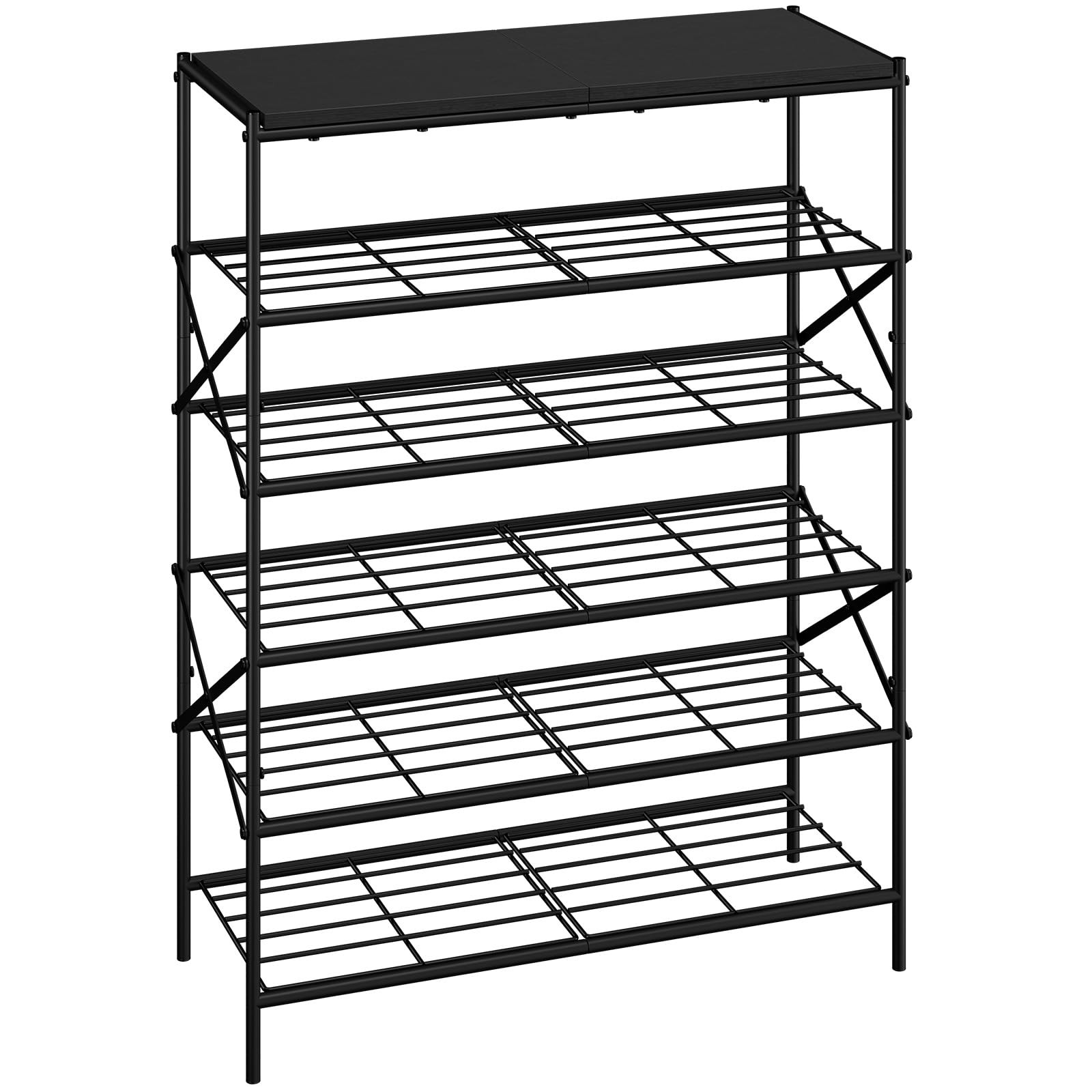 6 Tier Shoe Rack, Large Capacity Shoe Storage Organizer for 24 Pairs of Shoes...