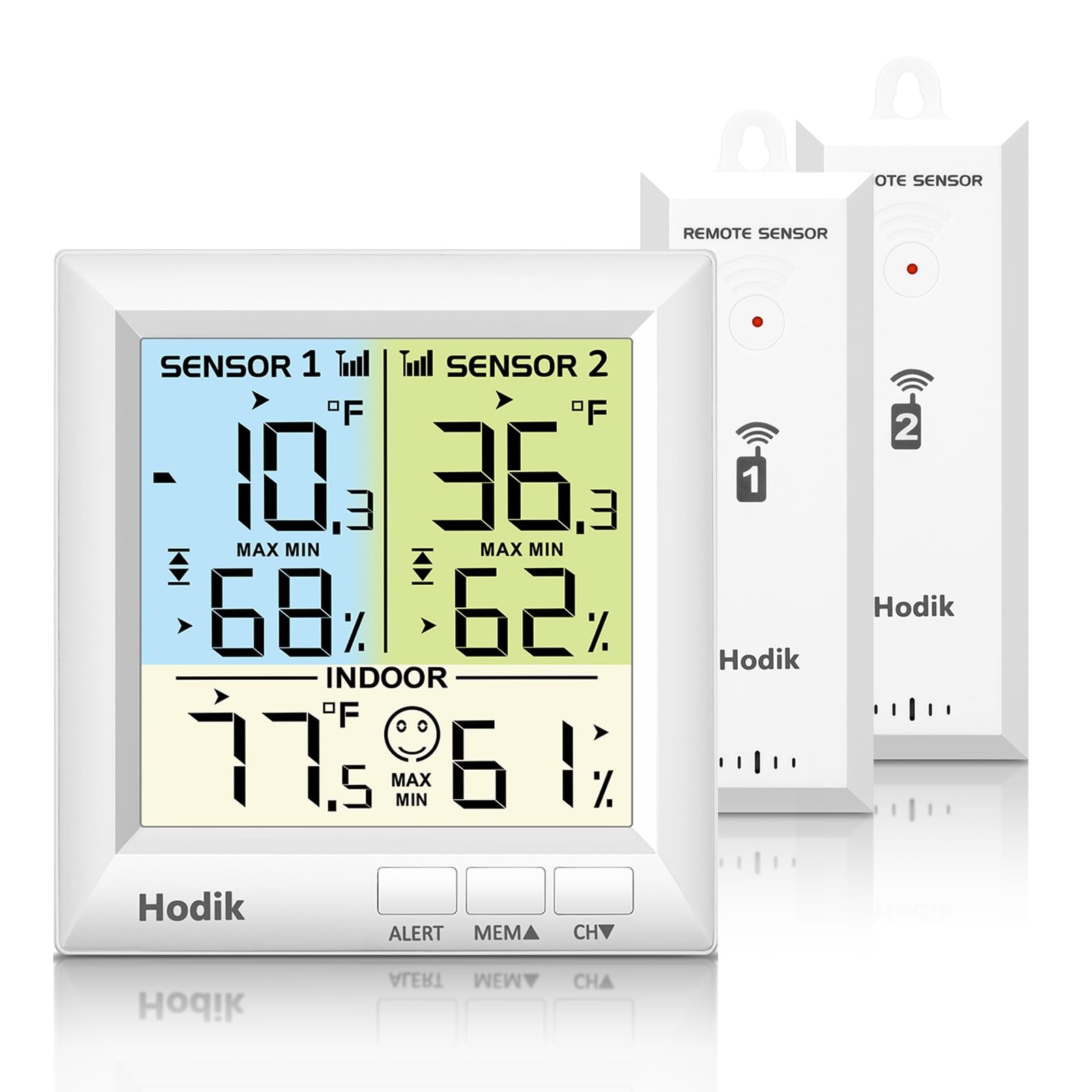 Wireless Fridge Freezer Thermometer with Alarm, 330FT Sensor