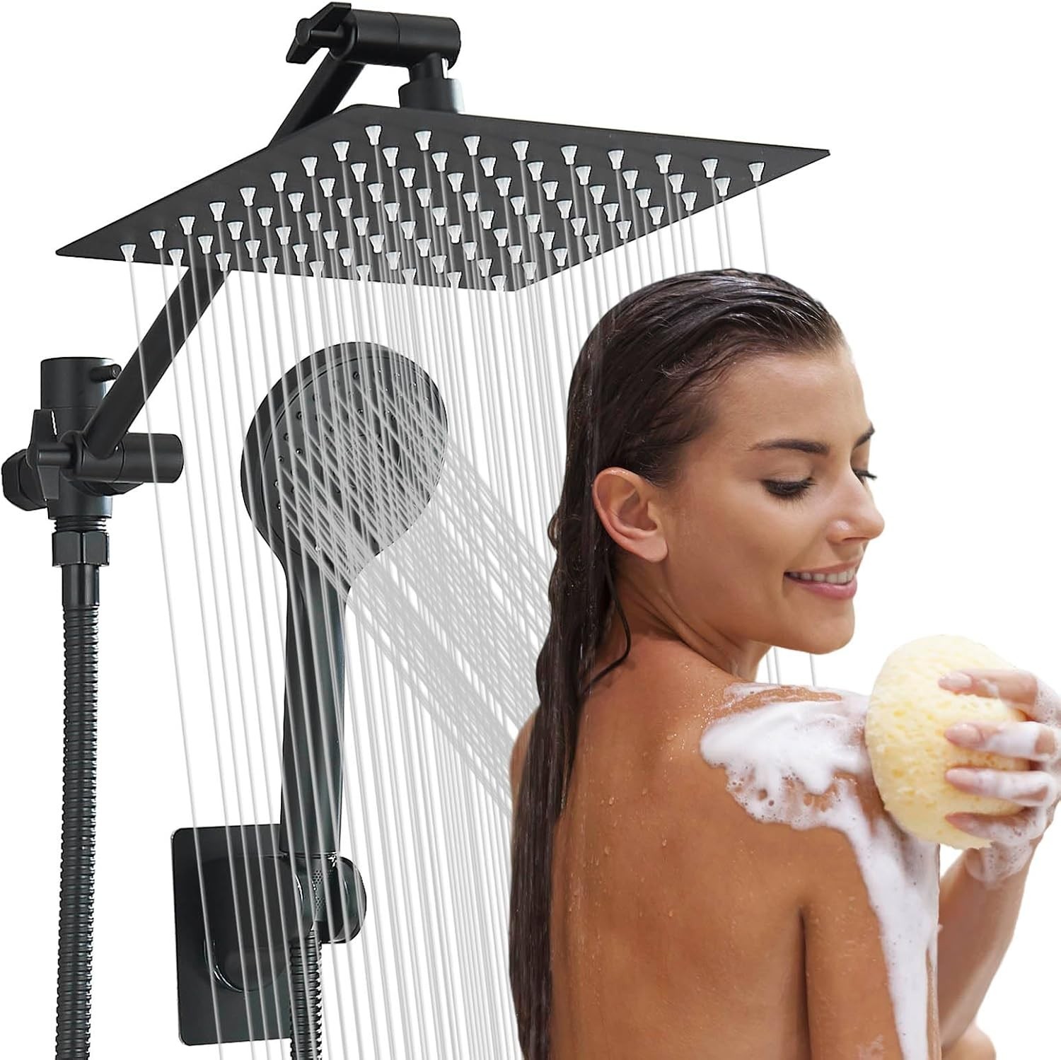Sistema De Cabezal Ducha Regaderas Con Manguera Para Baño Modernas Lluvia NUEVO.