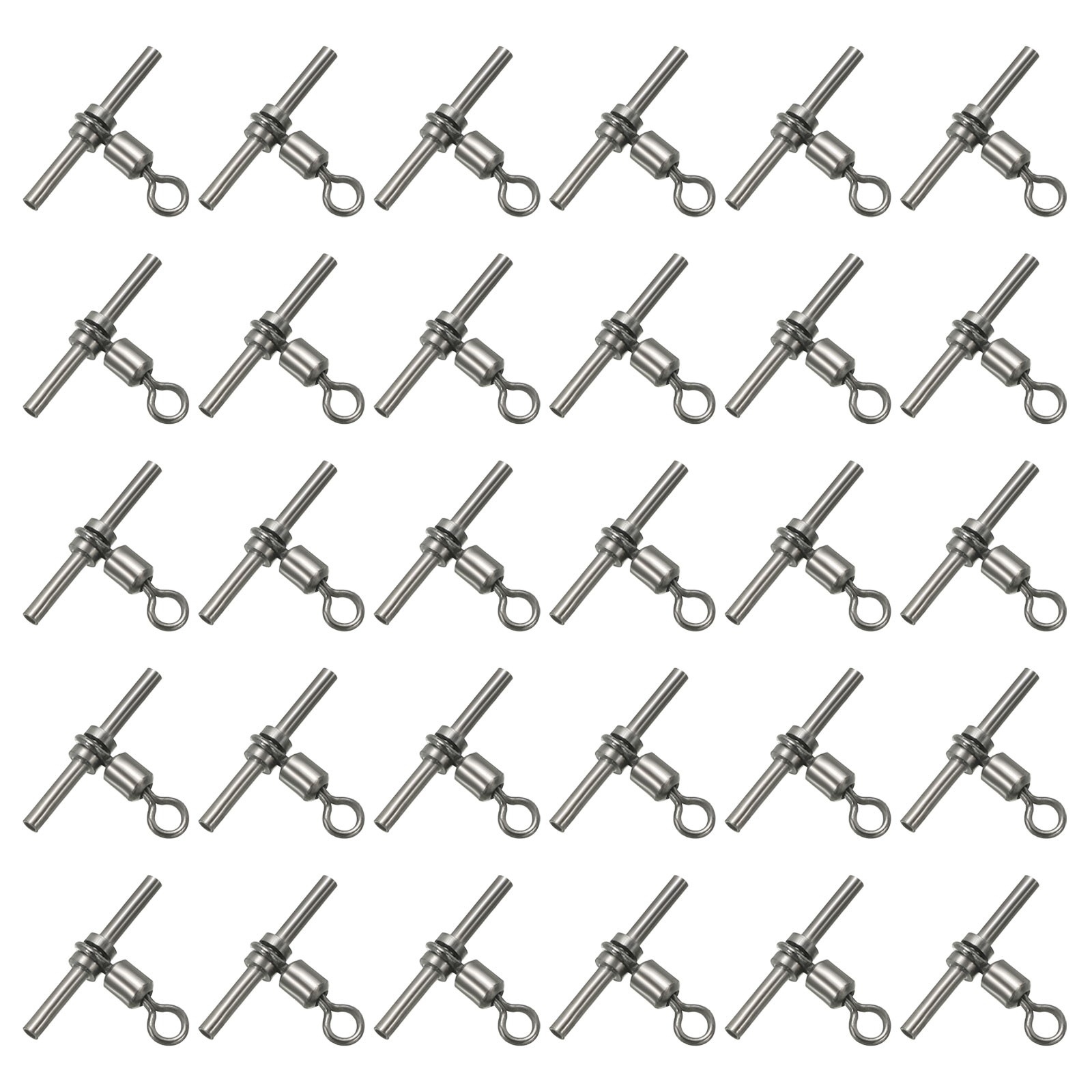 50Pcs Fishing Swivels 70Lbs Swivels Fishing Tackle 3-Way Cross Line Swivels