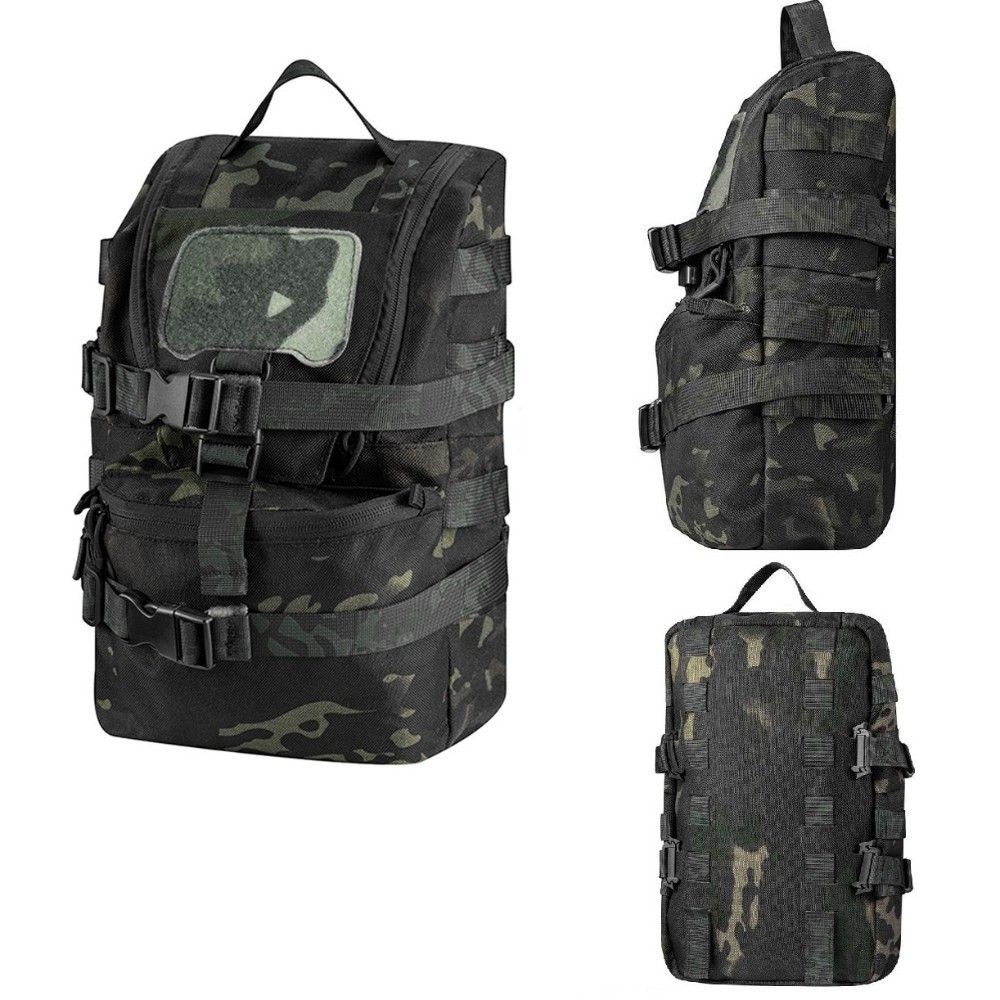 MOLLE Hydration Backpack Tactical Vest with Bladder Outdoor Hiking Gear