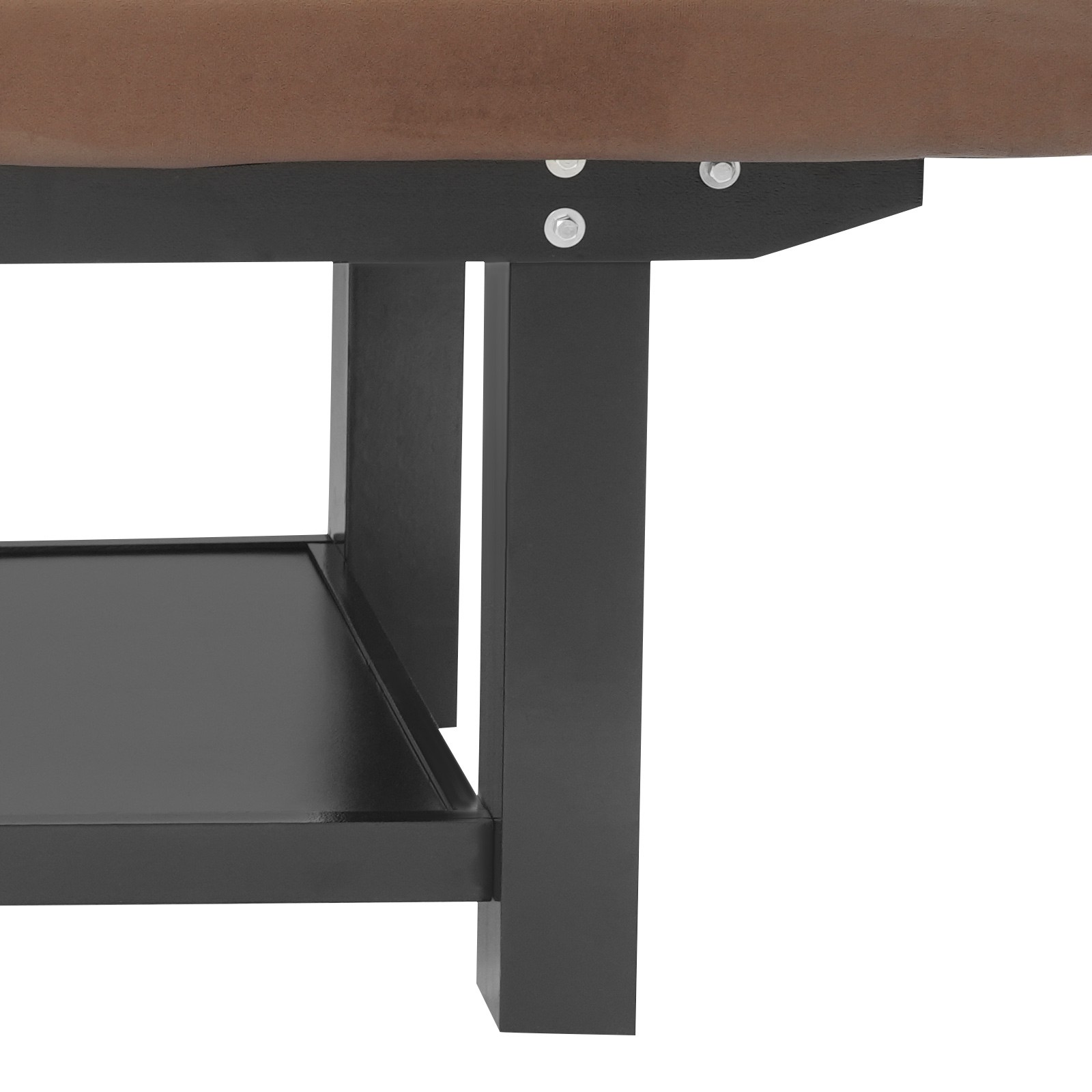Massage Table 190cm Solid Wood with Velvet Cloth and Storage Rack