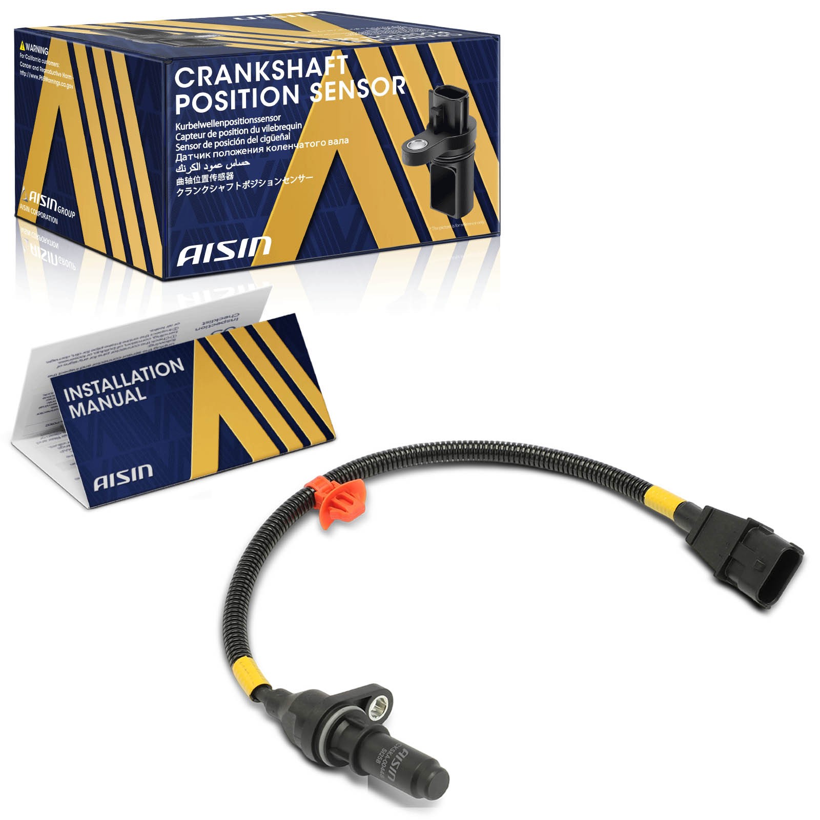 AISIN Crankshaft Position Sensor for Kia Soul Seltos 2020-2023 L4 1.6L DOHC