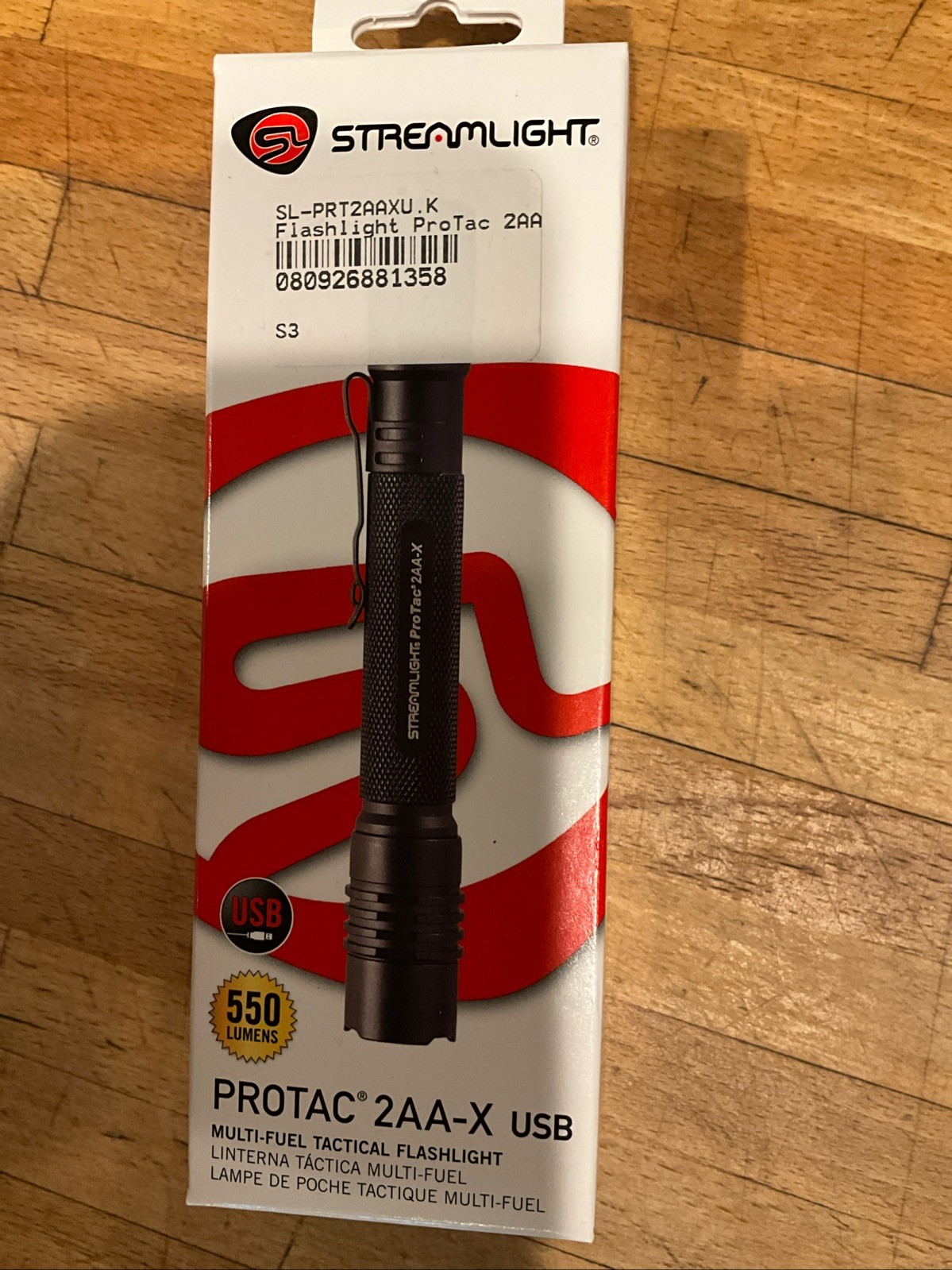 Streamlight 88135 ProTac 2AA-X USB 550-Lumen MultiFuel Personal Carry Flashlight