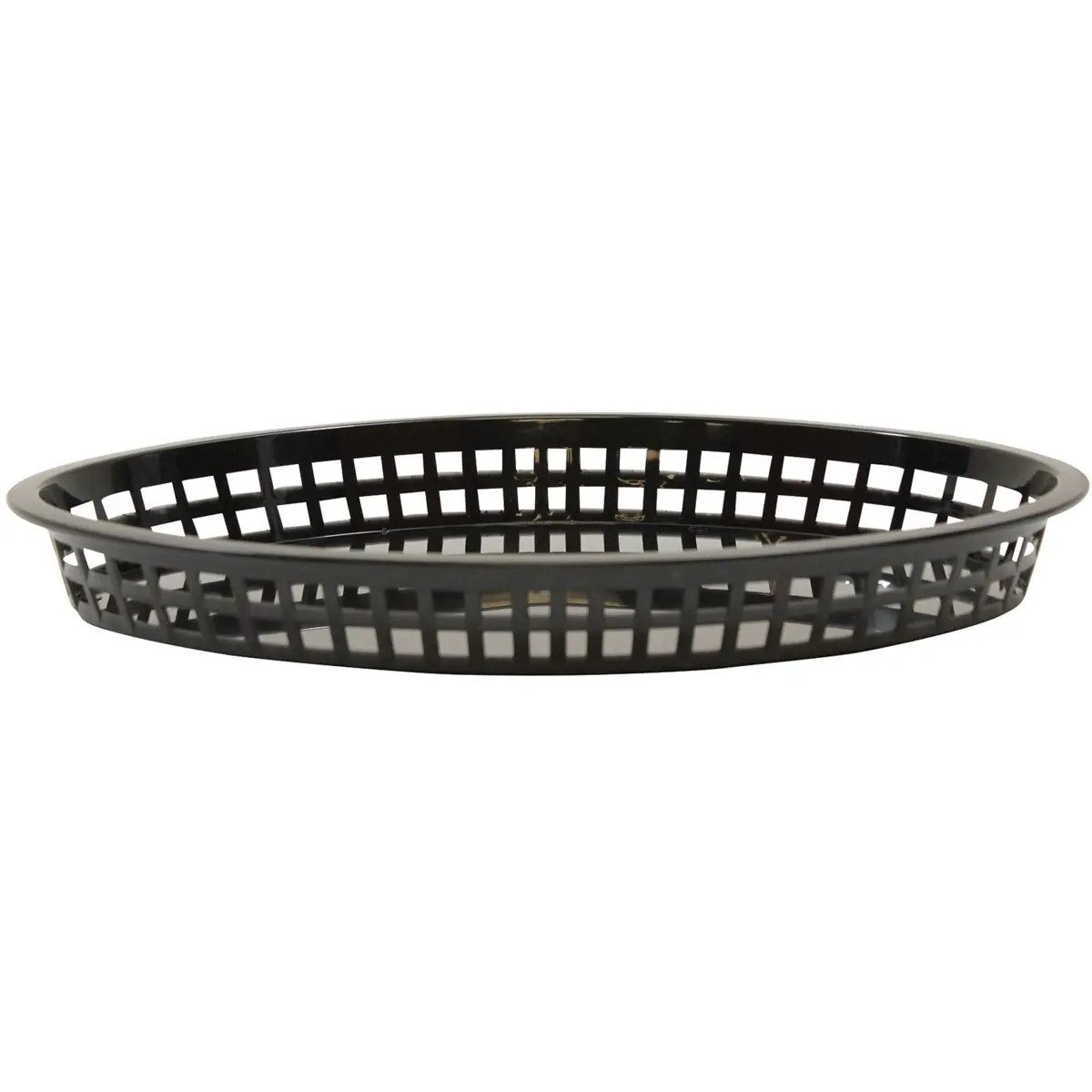 TableCraft 1086BK Texas Platter Basket 12.75in x 9.6in Black 3 DZ