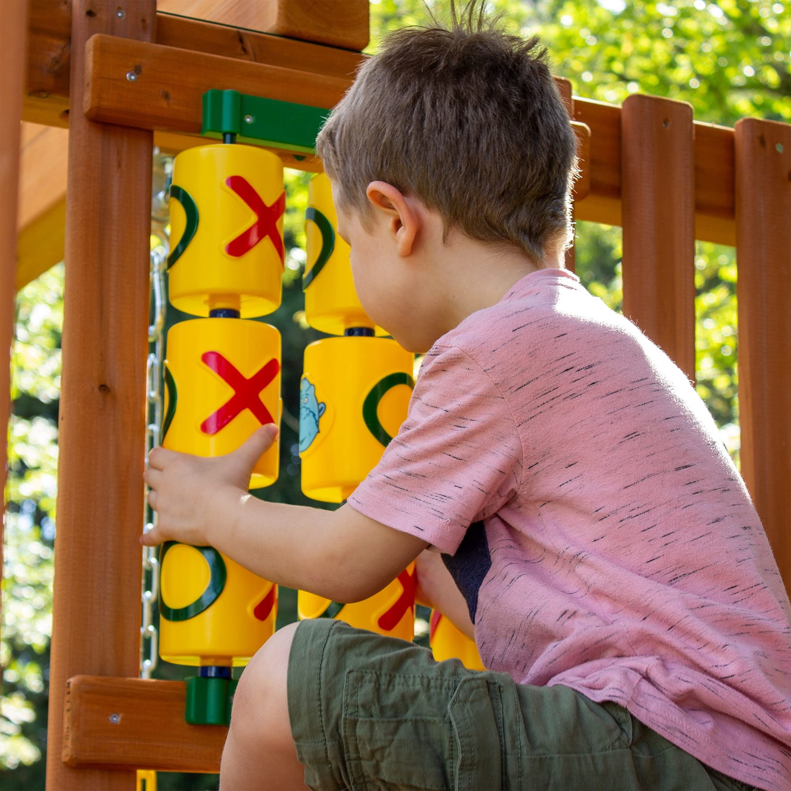 07-0010 Tic Tac Toe Spinner Activity Panel for Swing Sets, Yellow