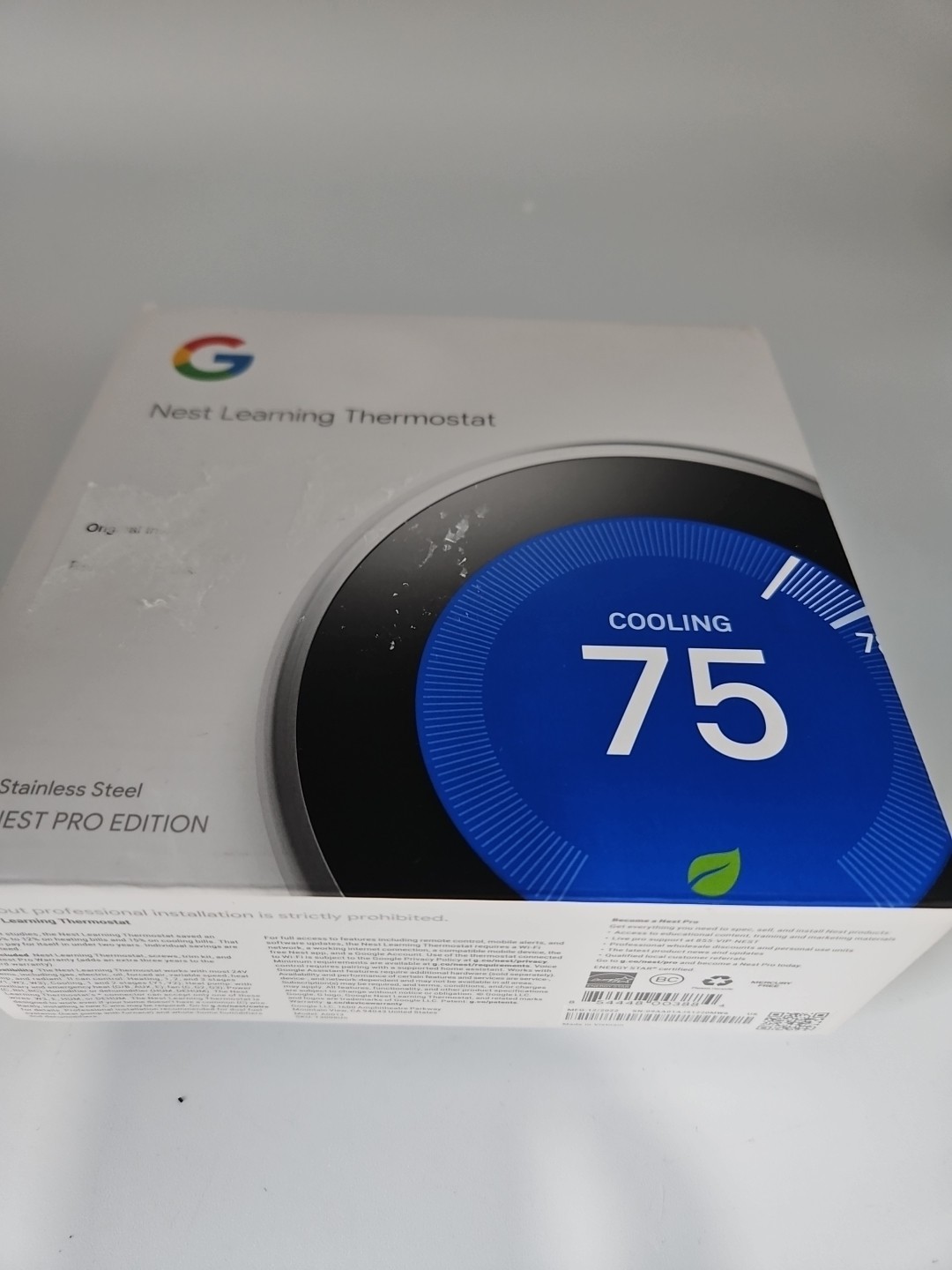 Nest Learning Thermostat - Model A0013 - Gen 3 - PARTS ONLY