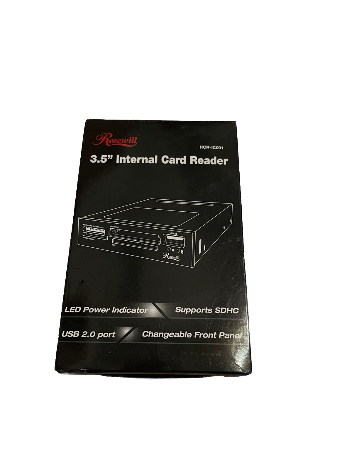 Rosewill RCR-IC001 USB 2.0 3.5" Internal Card Reader - FACTORY SEALED