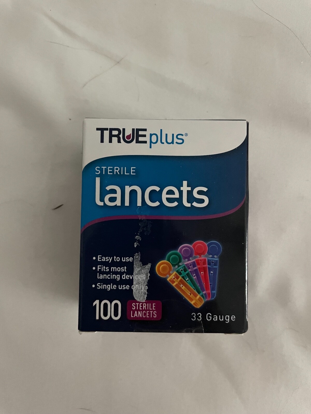True Plus Sterile Lancets Easy To Use Fits Most Devices 28 Gauge 100 Count