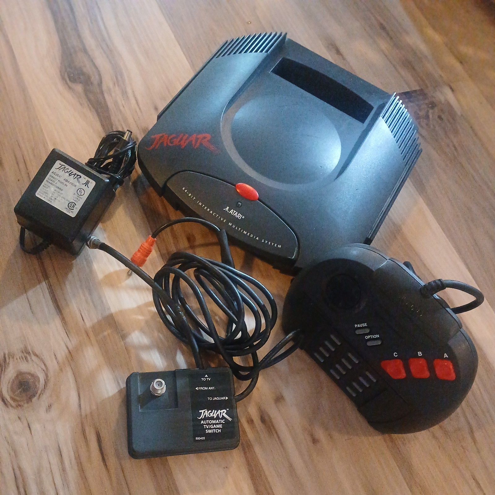 Atari Jaguar Console Controller OEM Cables Tested Working Console Bundle