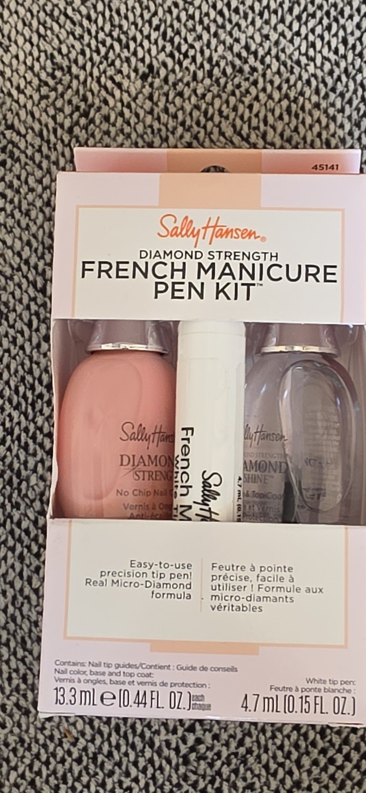 Sally Hansen Diamond Strength French Manicure Pen Kit, Precision Tip, Pink/White