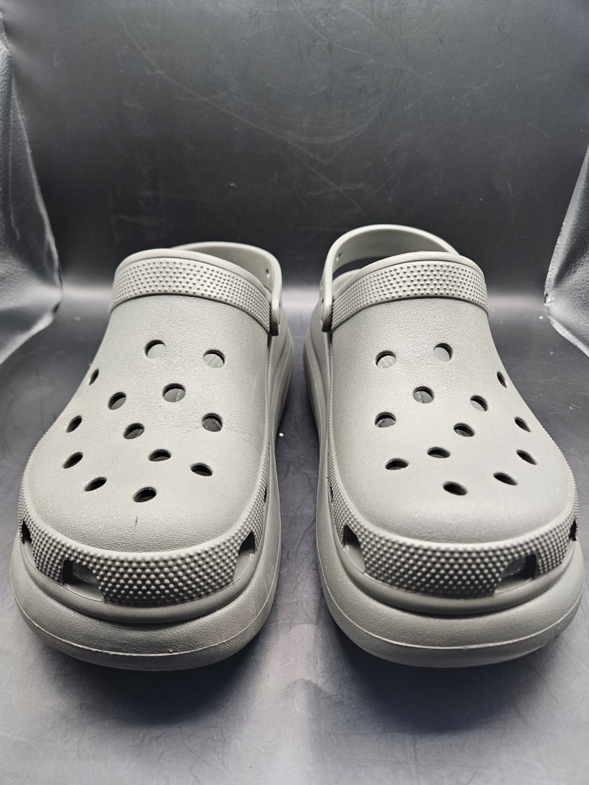Crocs Men and Women's Classic Crush Clog Men’s 10 Women’s 12 Dusty Olive