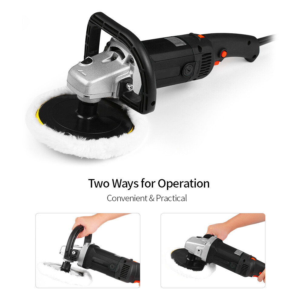 1400W Electric Car Polisher Kit Buffer Sander Variable Speed Polishing Machine