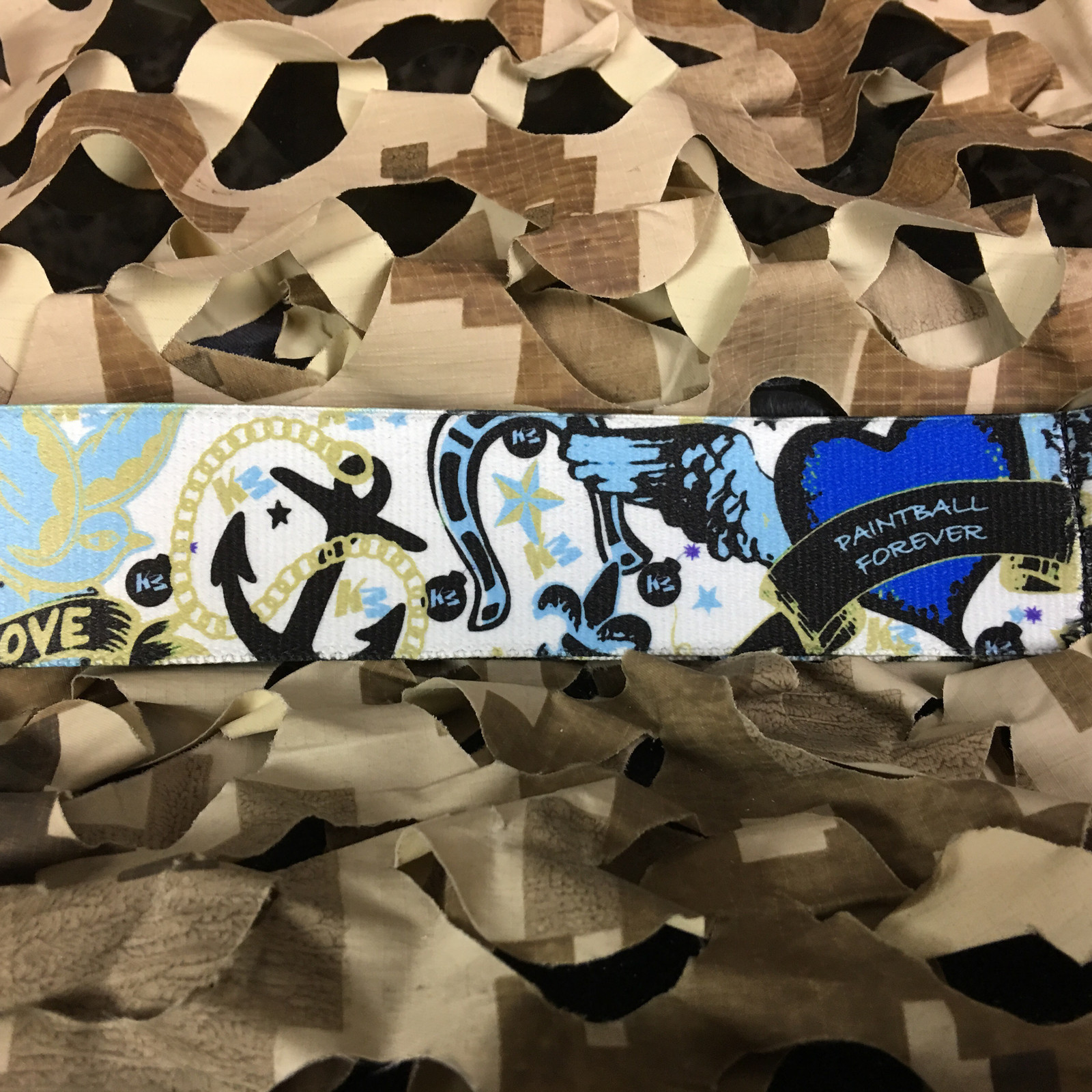 NEW KM Paintball Universal Mask Goggle Strap - 09 Dove Blue
