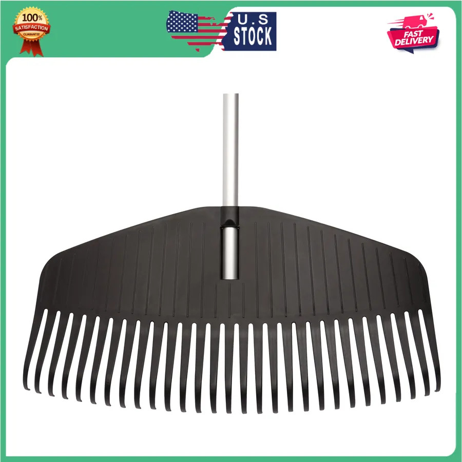 Fiskars Poly Leaf Rake 67 Inch Durable Garden Lawn Tool
