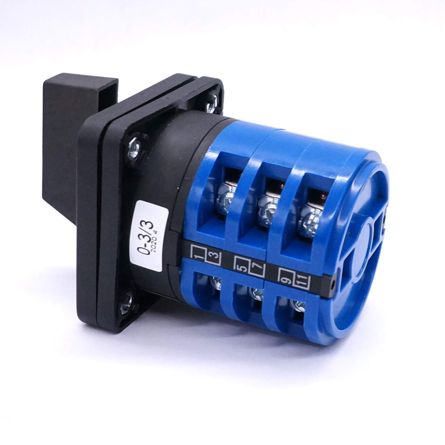 Universal 32A 690V Changeover Switch - 4 Position Latching Rotary Cam Selector +