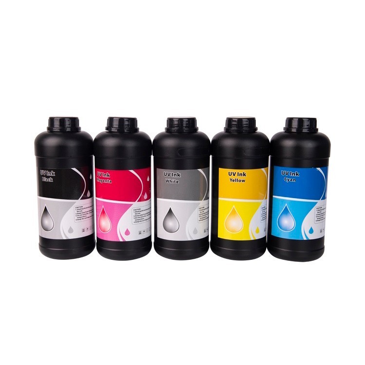 SOFT  UV ink  5 x 500ml  blk c m y white