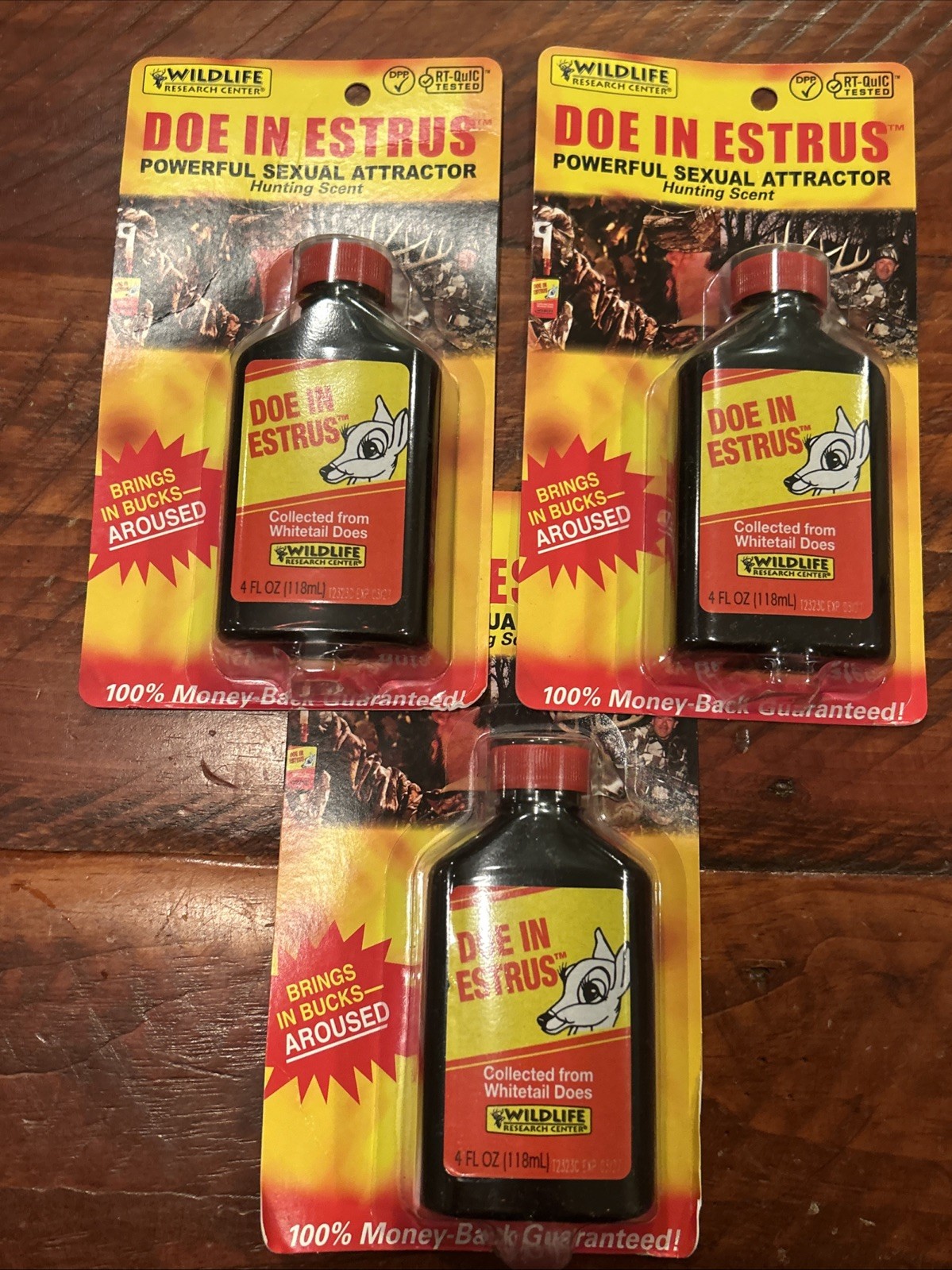 3 Wildlife Research 2254 Doe In Estrus Deer Attractant Bucks Scent 4 oz