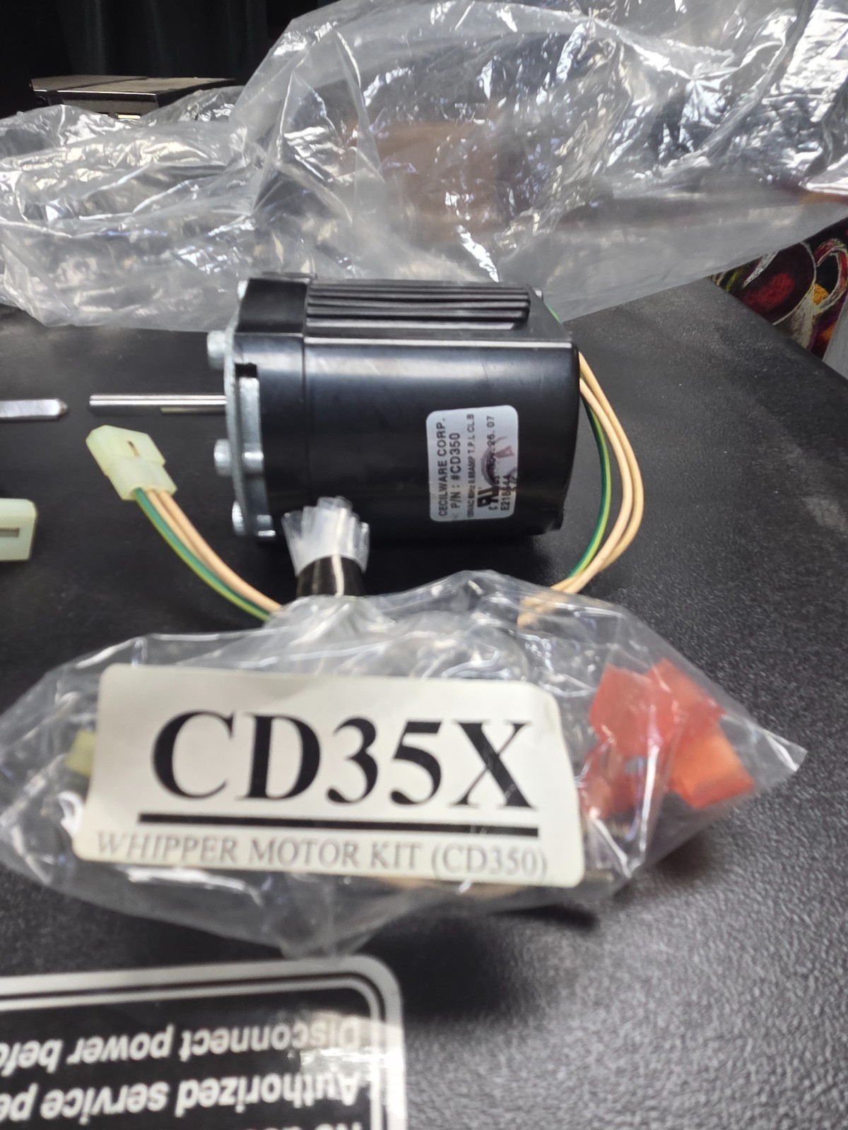 Grindmaster Cecilware Whipper Motor Kit- Complete- S&D ( CD35SL - Genuine OEM