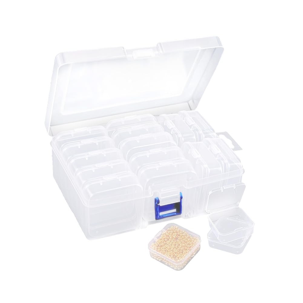 BEAMARKER Clear 6.49 x 4.52 x 2.2 inch(16.5 x 11.5 x 5.6cm), Clear-14 Grids