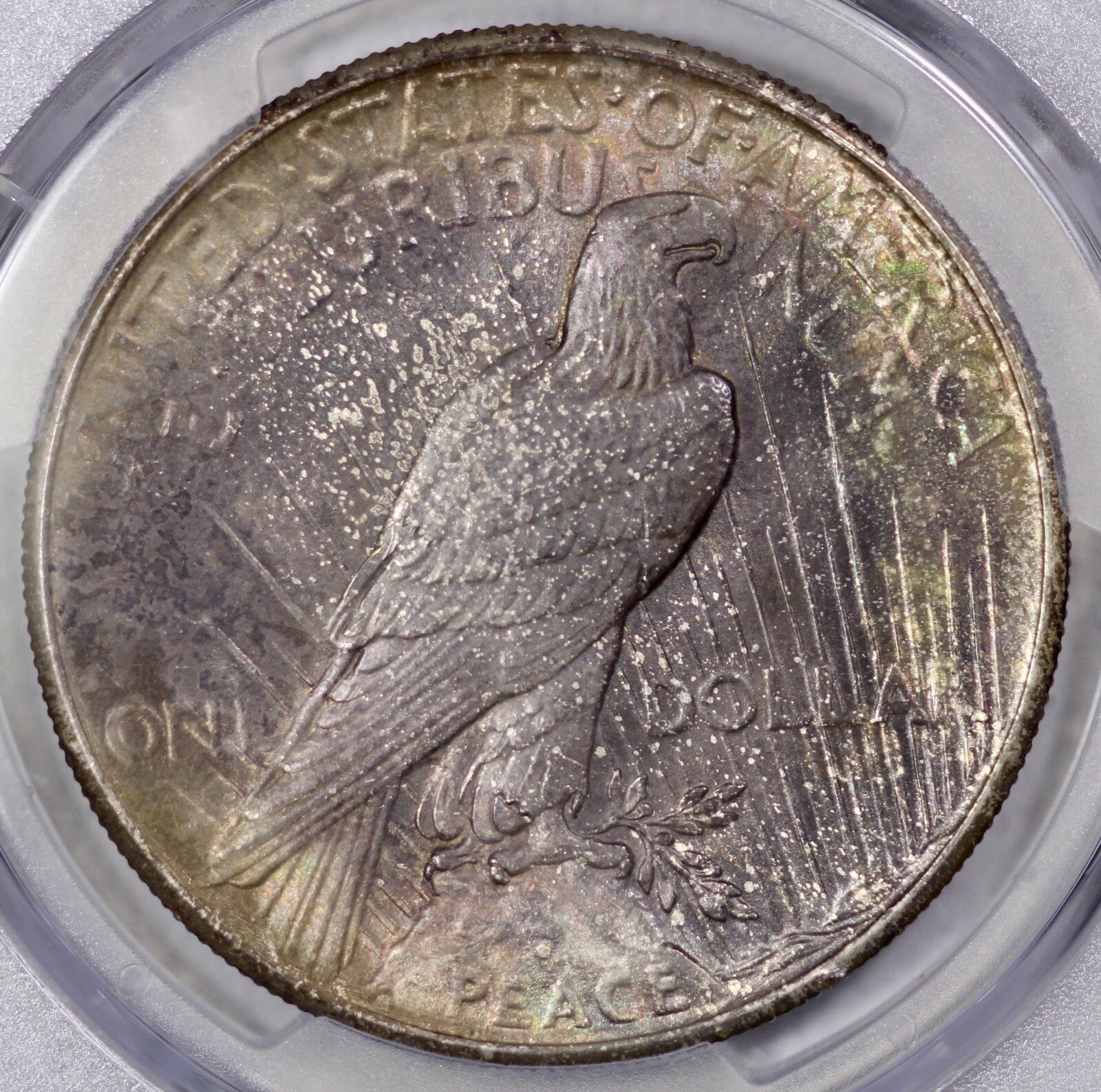 1925 Peace Silver $1 Dollar PCGS MS 65 Toned