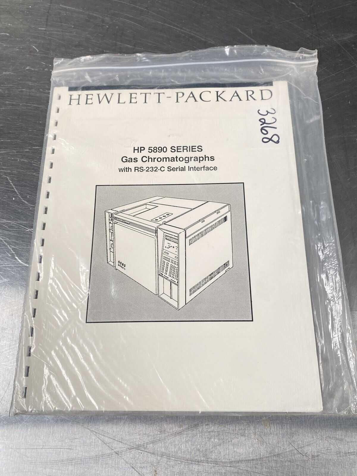 Hewlett Packard HP 5890 Series Gas Chromatograph RS-232-C - Users Manual /Book
