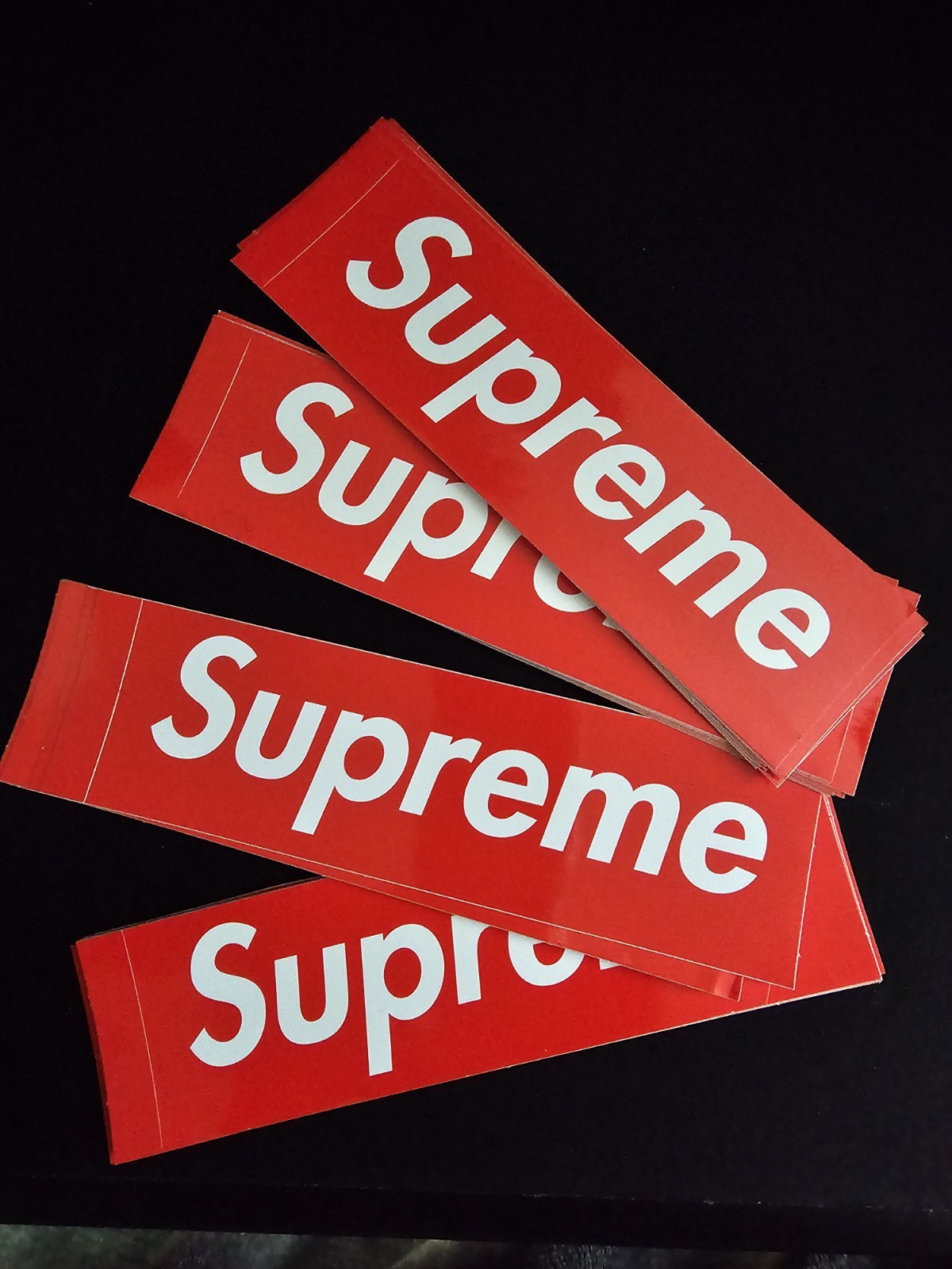 Supreme Red Box Logo Sticker 100% Authentic (5 CT)