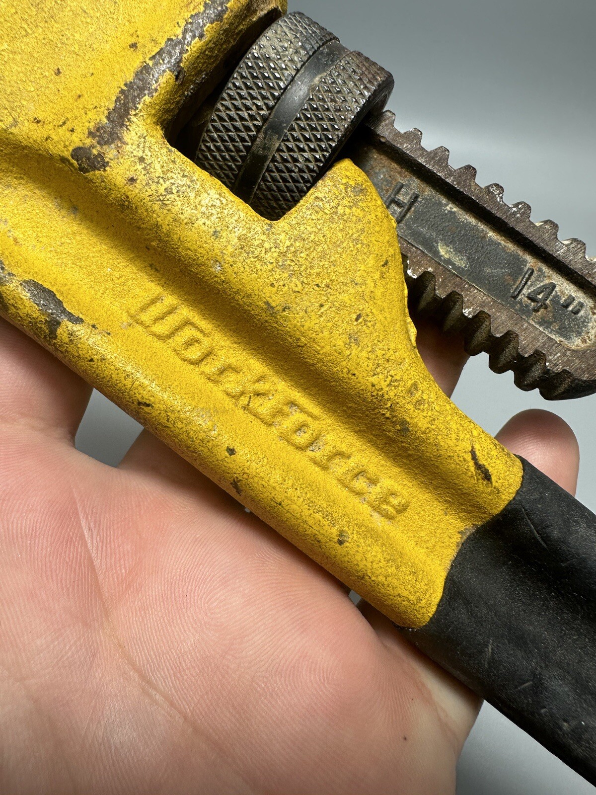 Workforce Pipe wrench 14" Black / Yellow