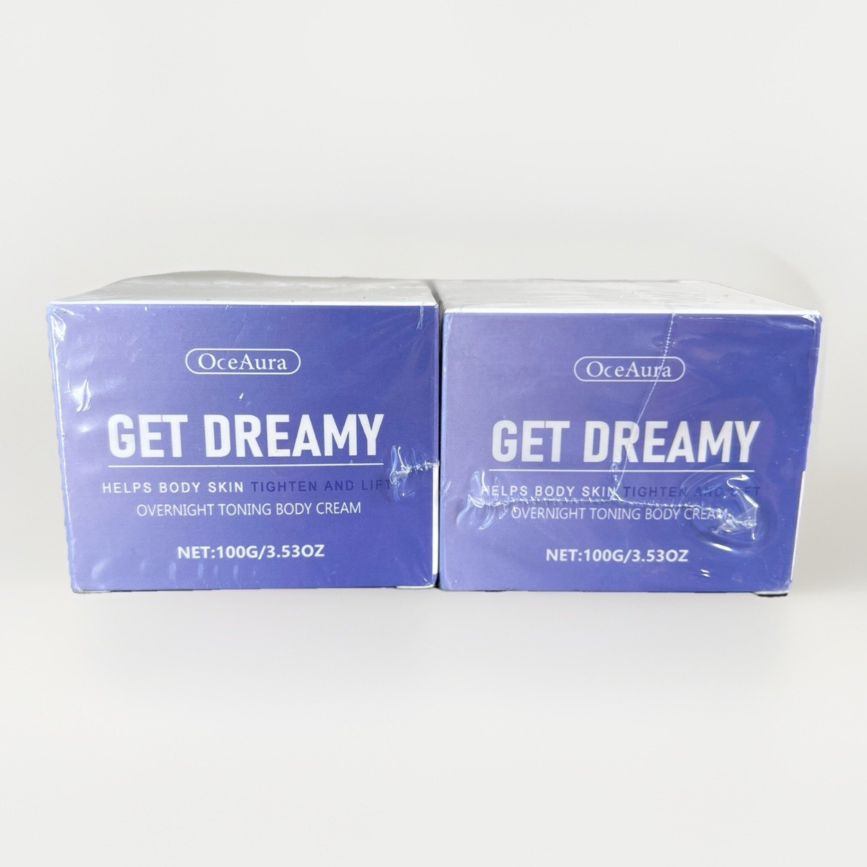 2x SEALED NIB OceAura Get Dreamy Overnight Toning Anti-Age Body Cream 3.53OZ